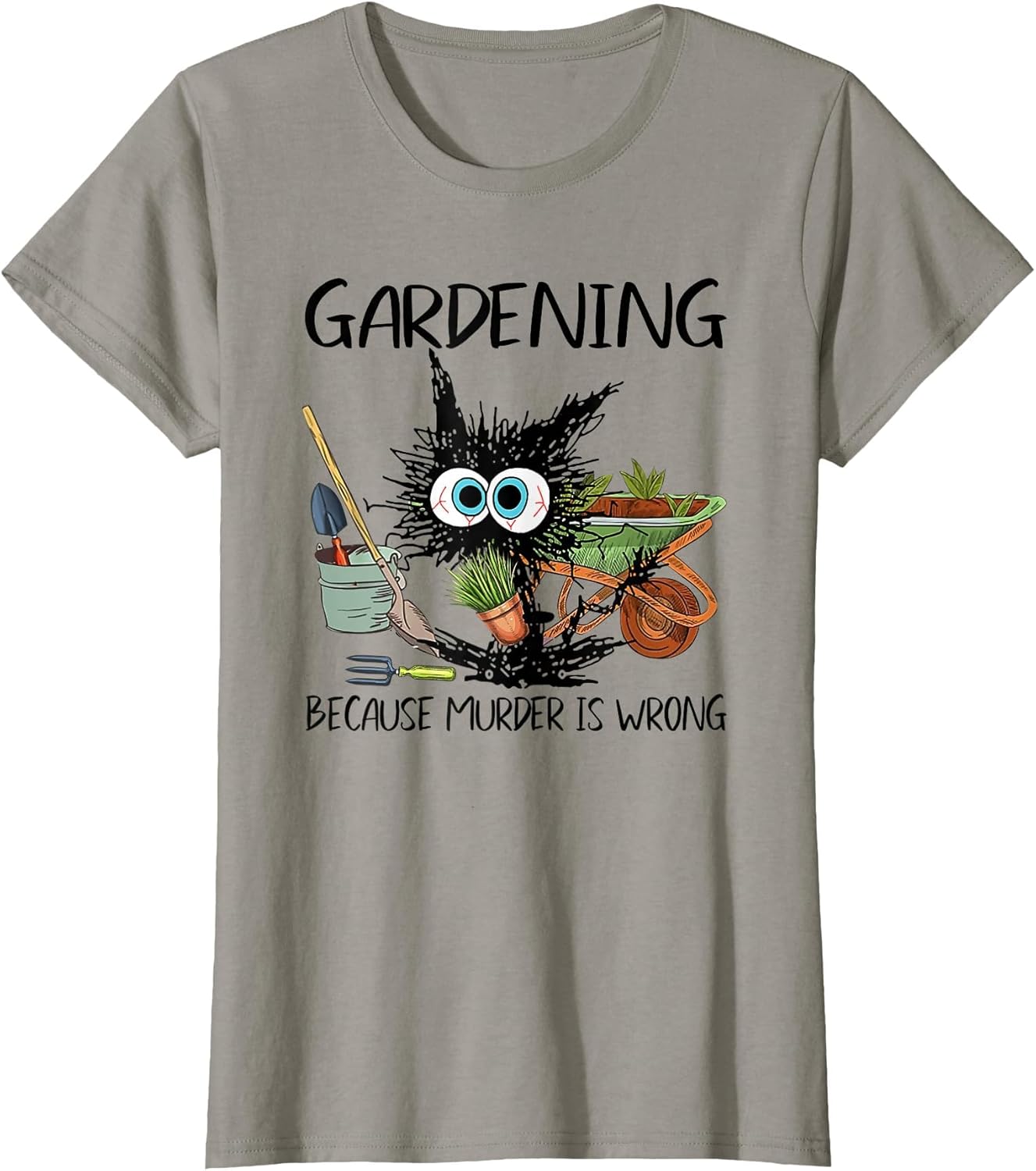 Black Cat Do Gardening Because Murder is Wrong