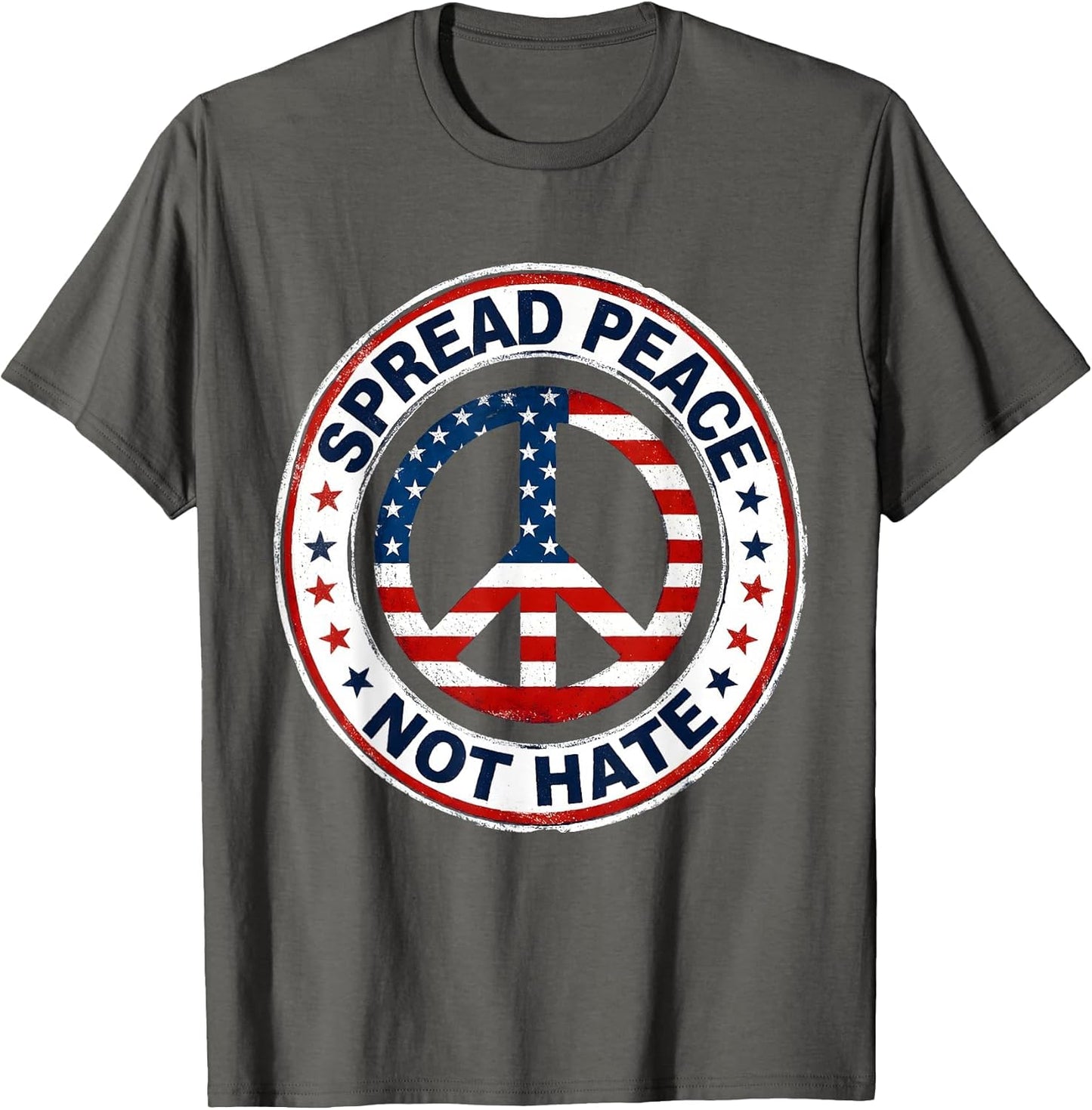 Spread Peace Not Hate Peace Sign Design