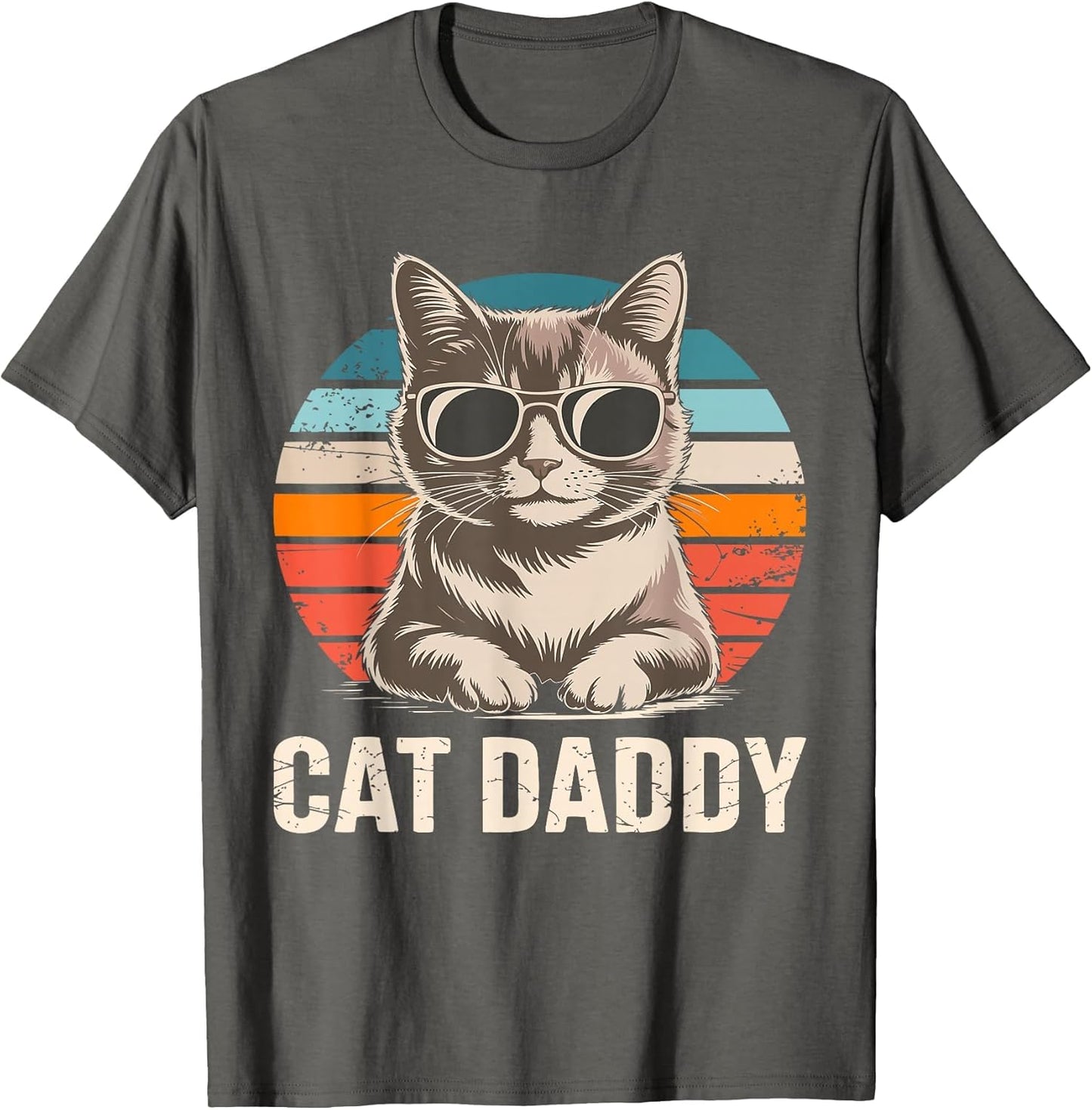 Cat Daddy Shirt Men Cat Lover Dad Fathers Day