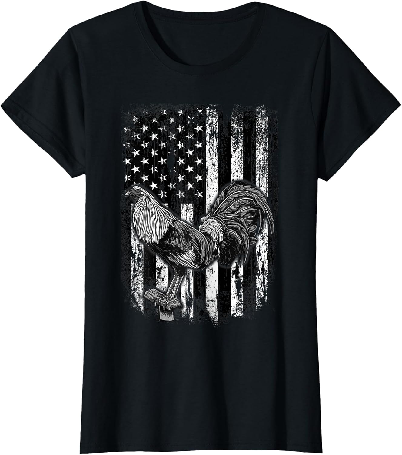 Rooster US Flag Cock Fight