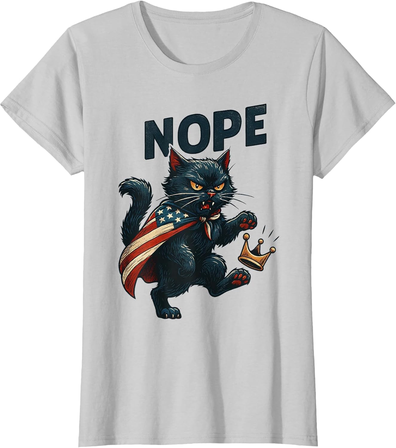 No Kings Funny Cat
