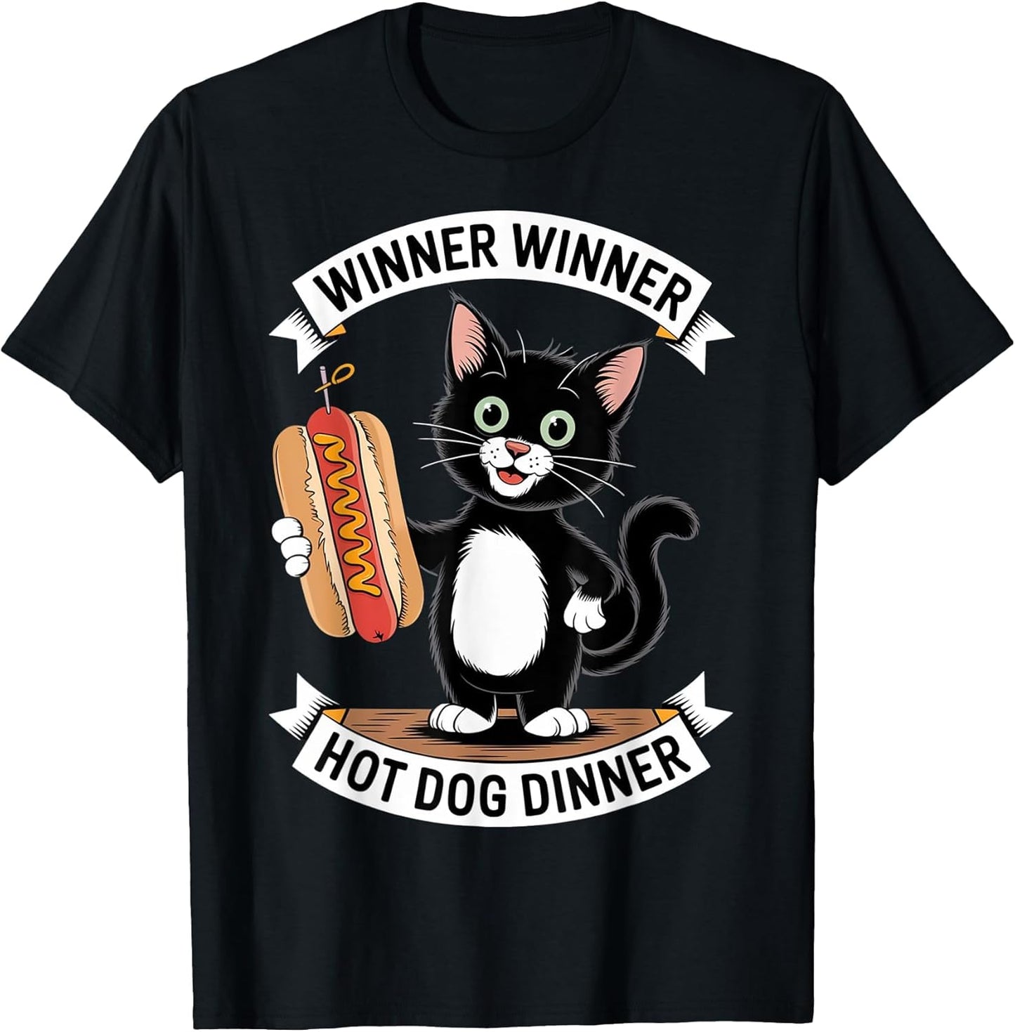 Winner Winner Cat Hot Dog Design