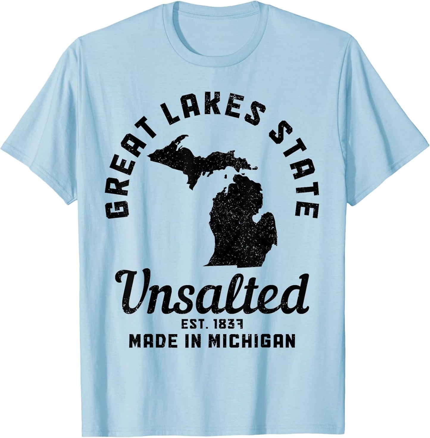 Michigan Great Lakes State Map Pride Vintage