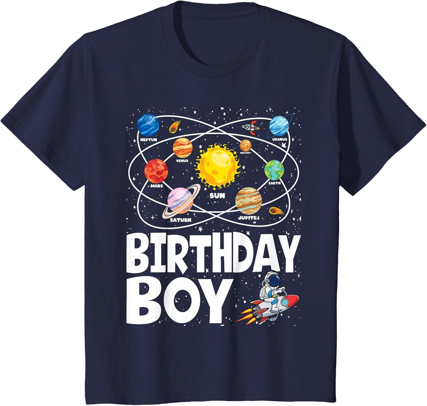 Birthday Boy Space Planets Birthday
