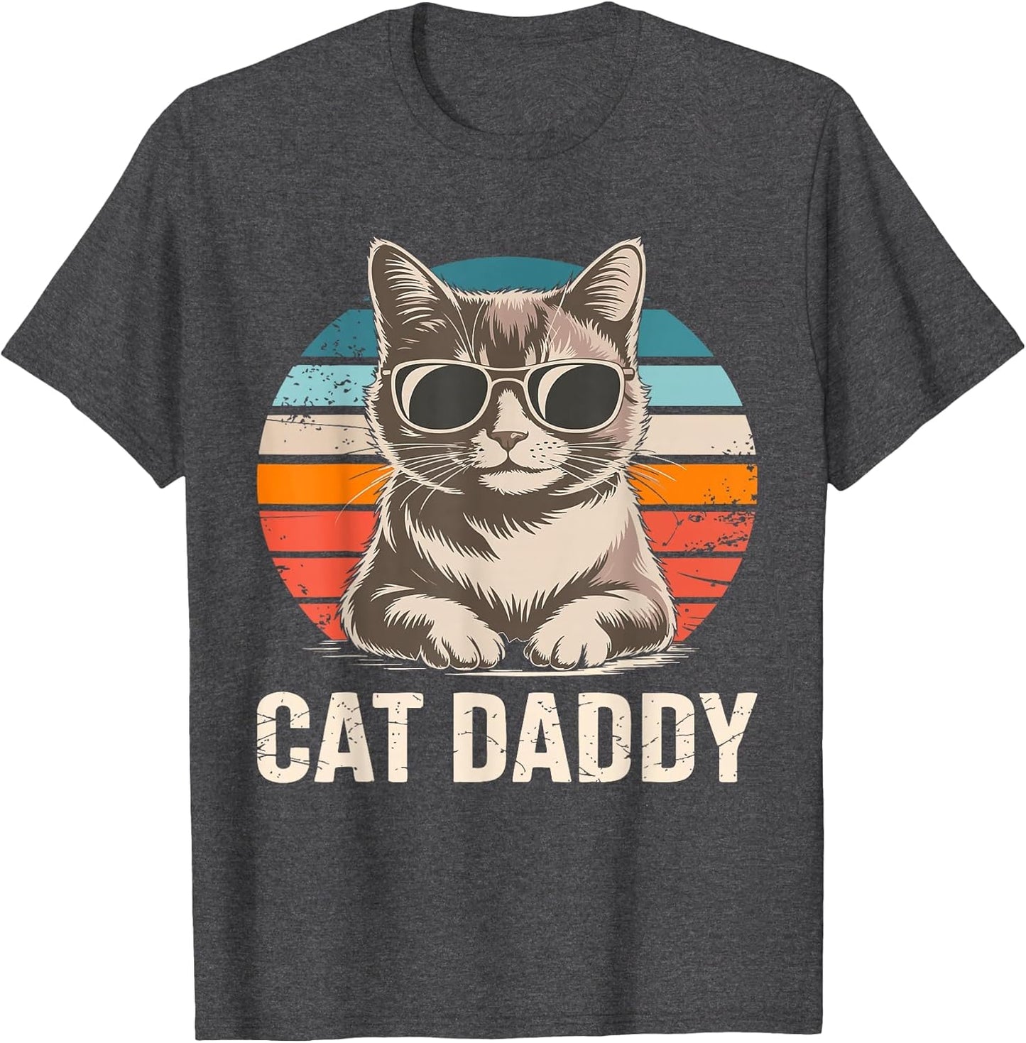 Cat Daddy Shirt Men Cat Lover Dad Fathers Day