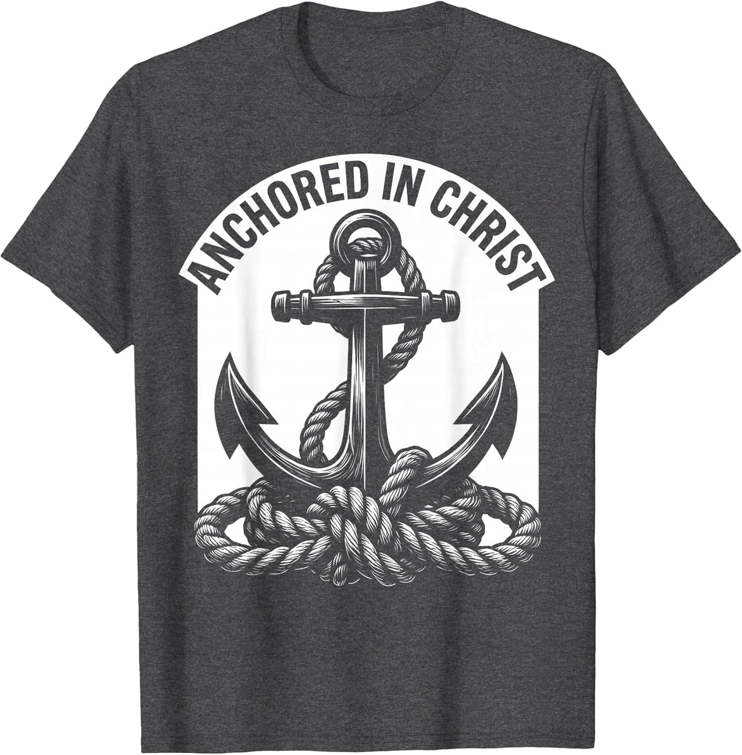 Anchored in Christ Christian Faith Design