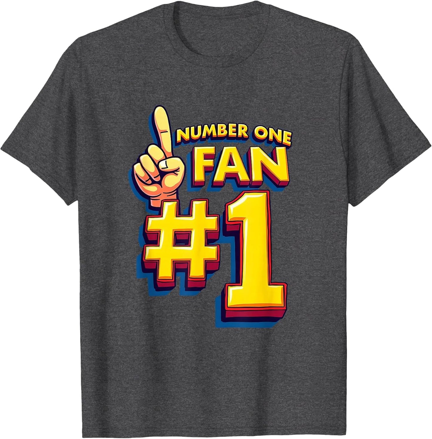 Number One Fan Proud Supporter Graphic Design