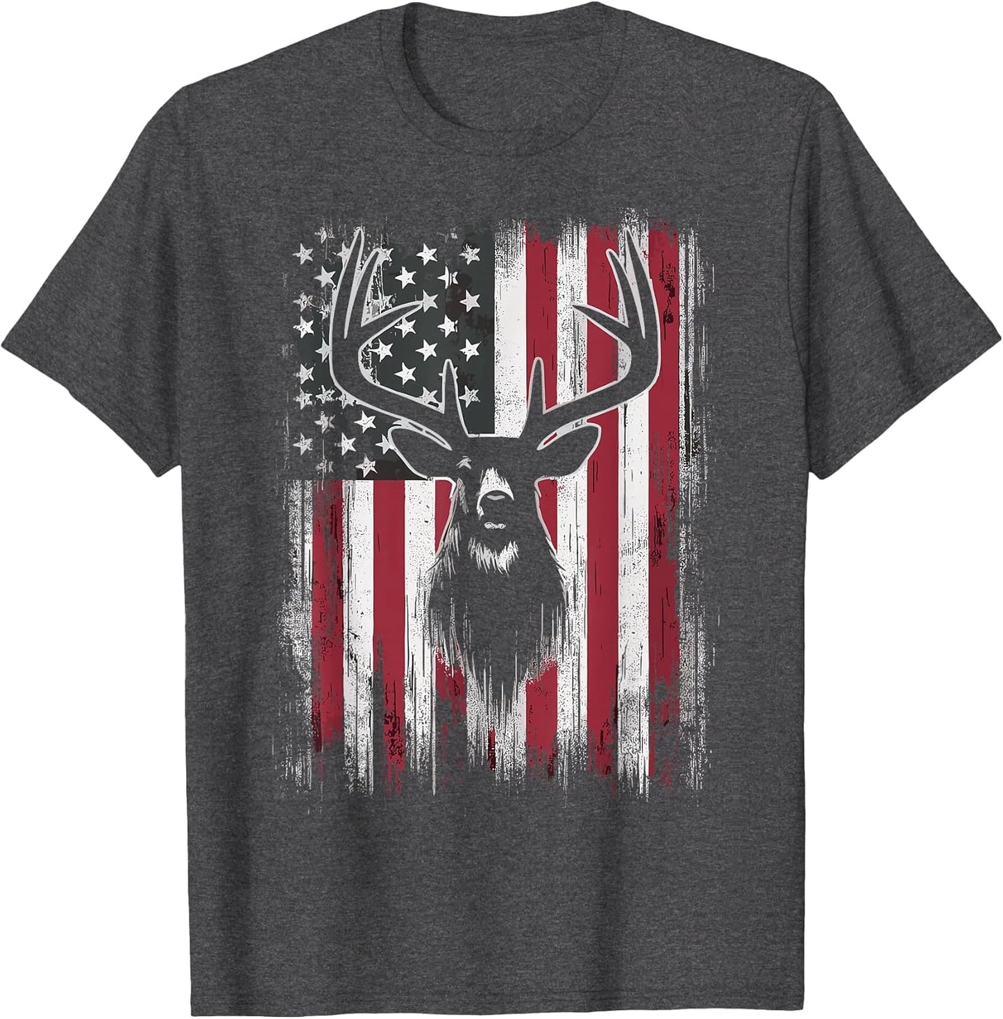 Deer Hunting American Flag
