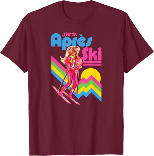 Barbie - Après Ski Retro Doll T-Shirt - T-Shirt | Maroon