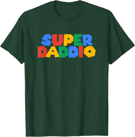 Gamer Daddio Super Dad Funny Fathers From Wife and Friends T-Shirt - T-Shirt | Forest