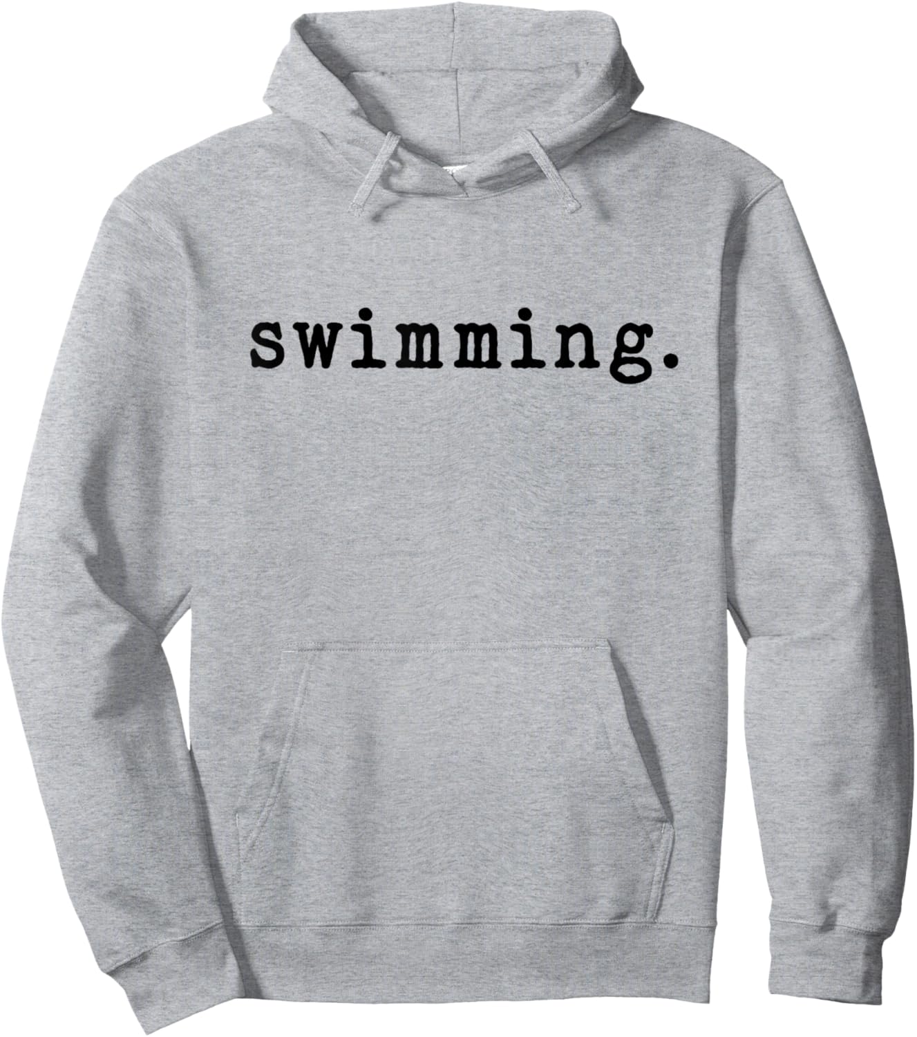 Swimming Enthusiast Minimalist Water Sports Hoodie - Hoodie | Ash