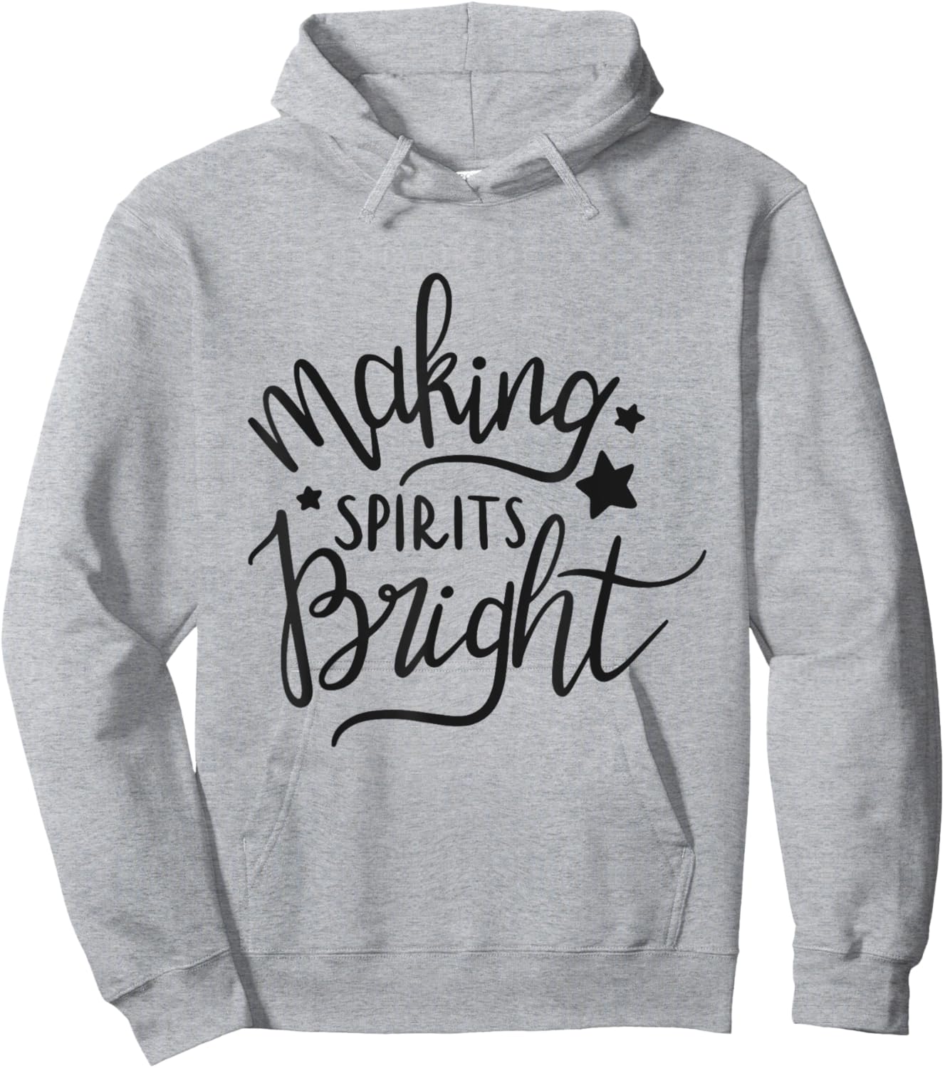 Making Spirits Bright Funny Holiday Drinking Hoodie - Hoodie | Ash