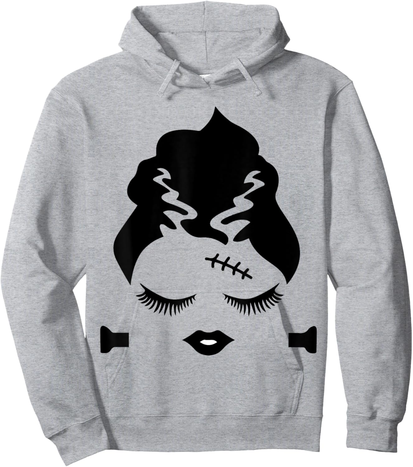 Bride of Frankenstein Monster Halloween Costume Hoodie - Hoodie | Ash