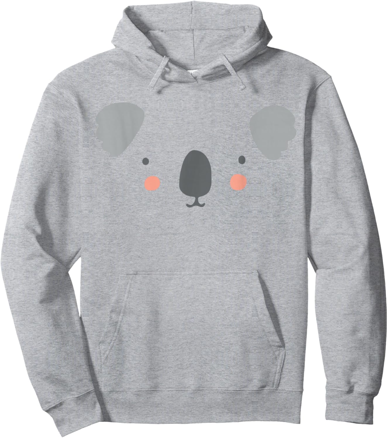 Cute Koala Face Halloween Costume Hoodie - Hoodie | Ash