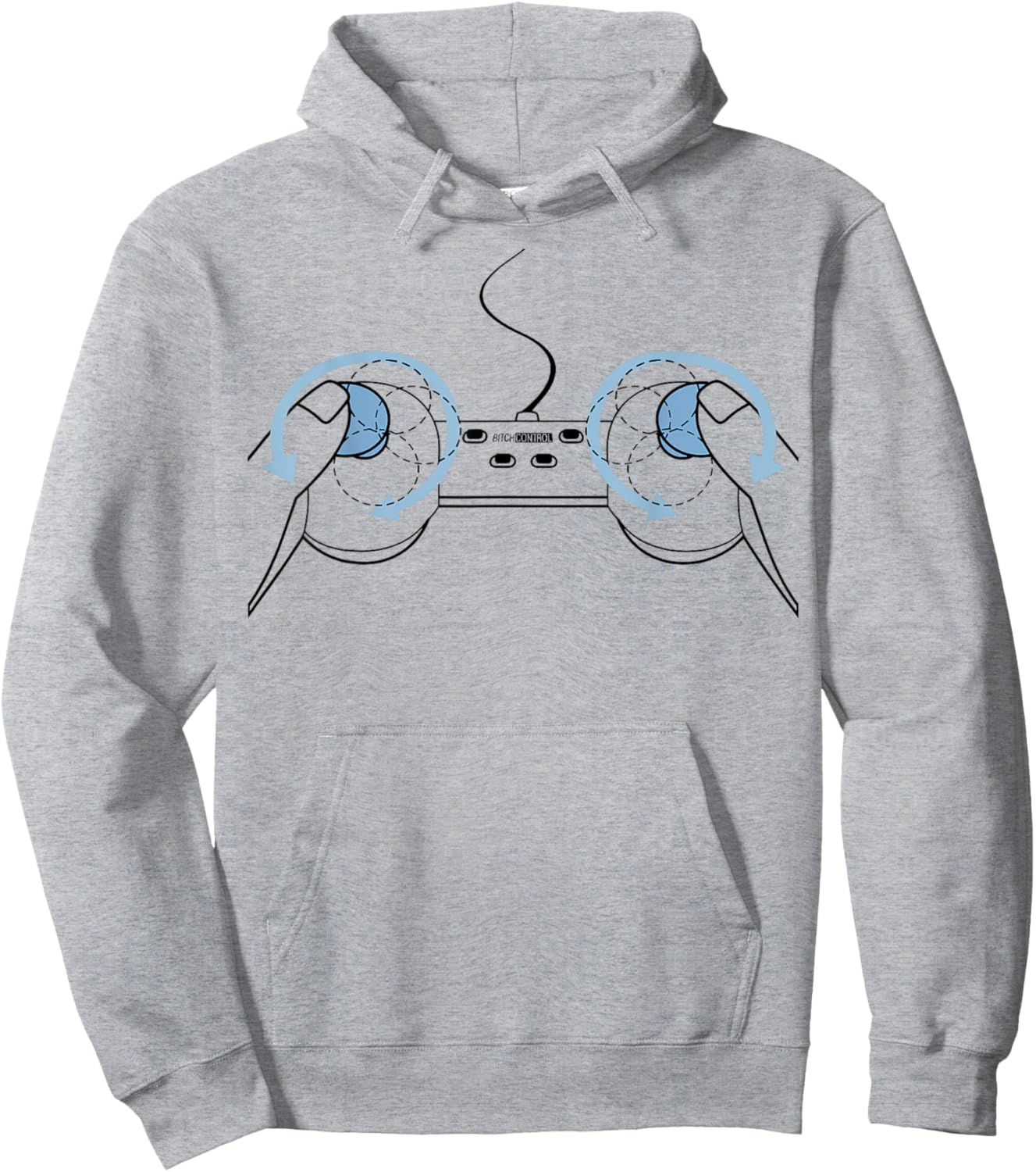 Boob Controller Fun Hoodie - Hoodie | Ash