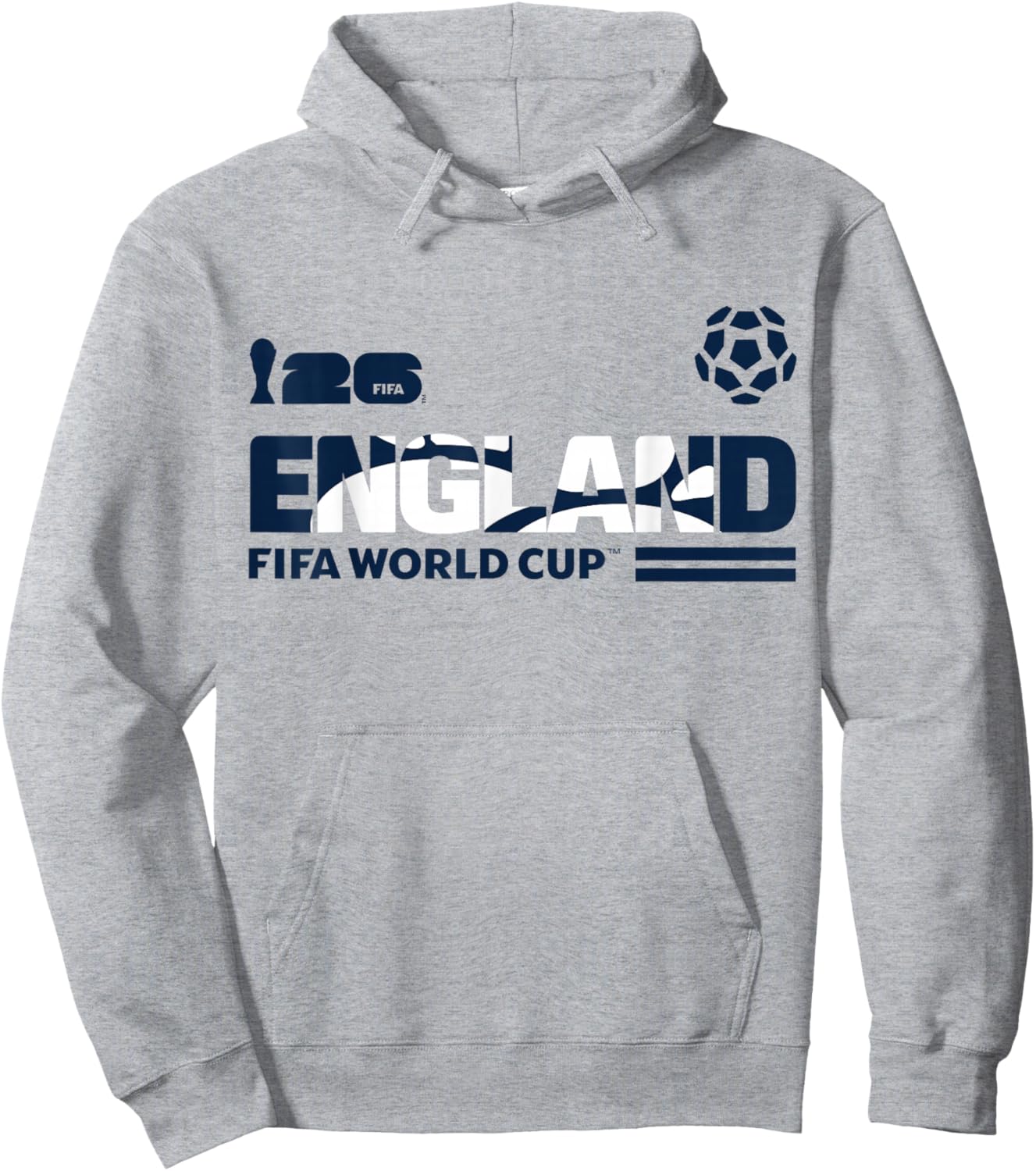 FIFA World CUP26 Qualifier England Hoodie - Hoodie | Ash