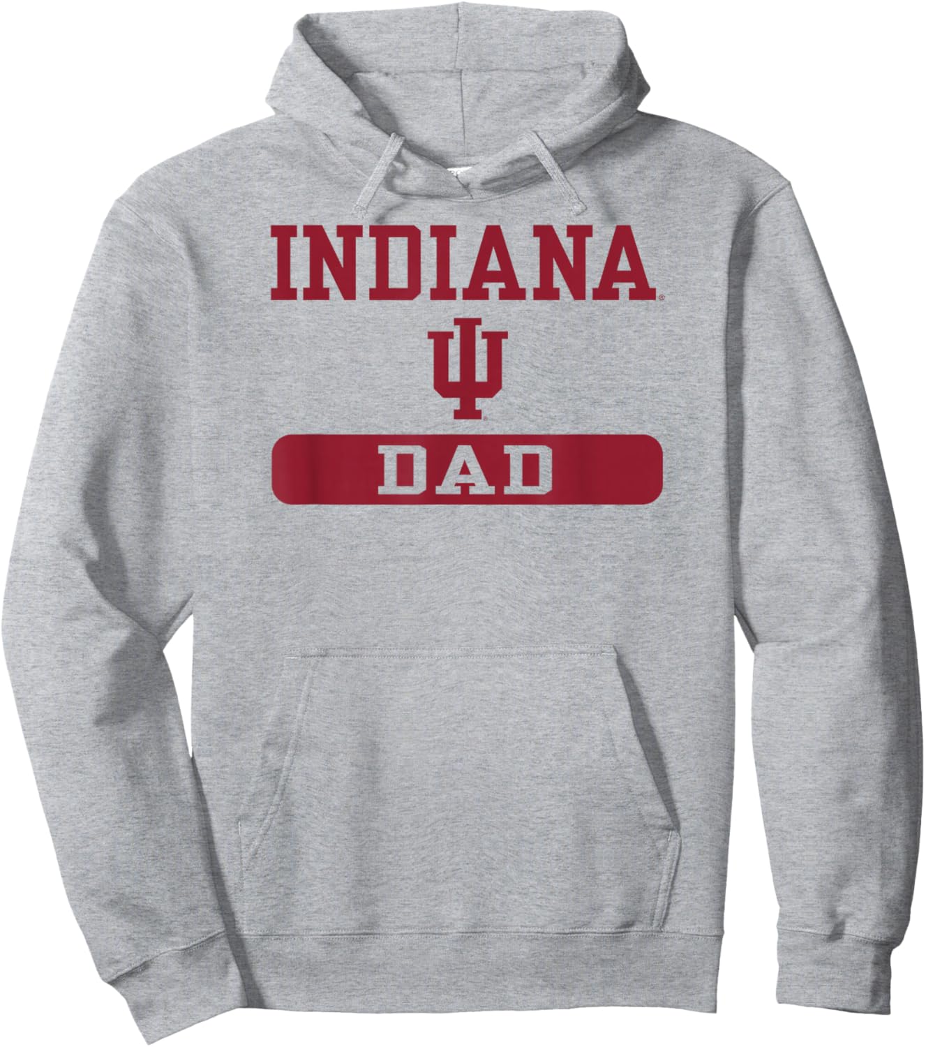 Indiana Hoosiers Dad White Officially Licensed Hoodie - Hoodie | Ash