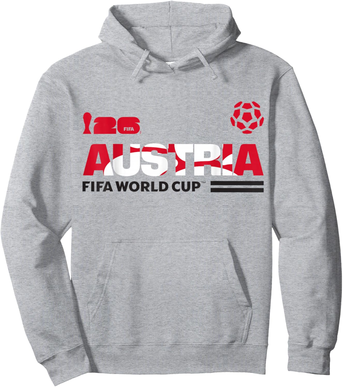 FIFA World CUP26 Qualifier Österreich Hoodie - Hoodie | Ash