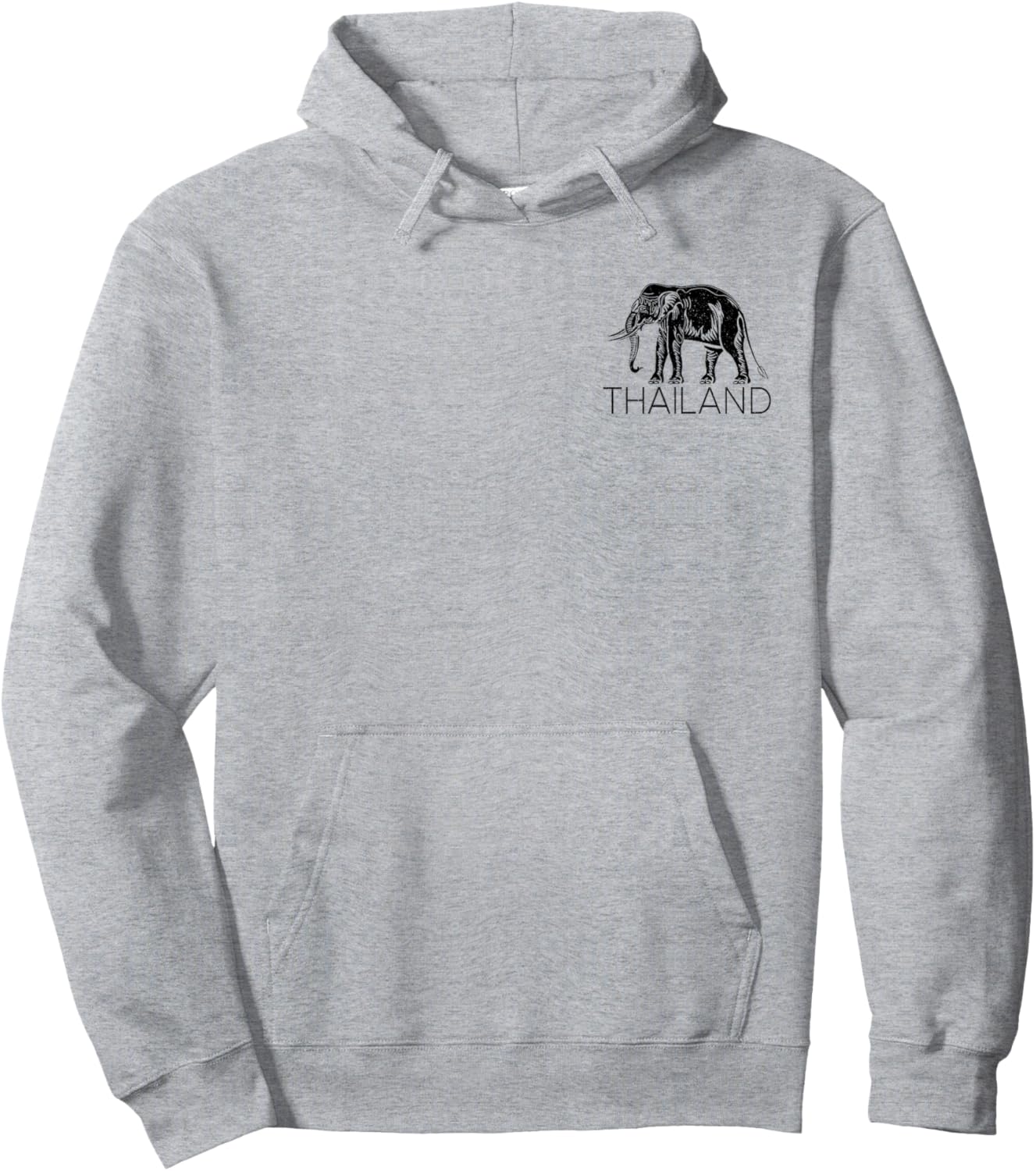 Thailand Elephant Symbol Siam Flag Thai Emblem Hoodie - Hoodie | Ash