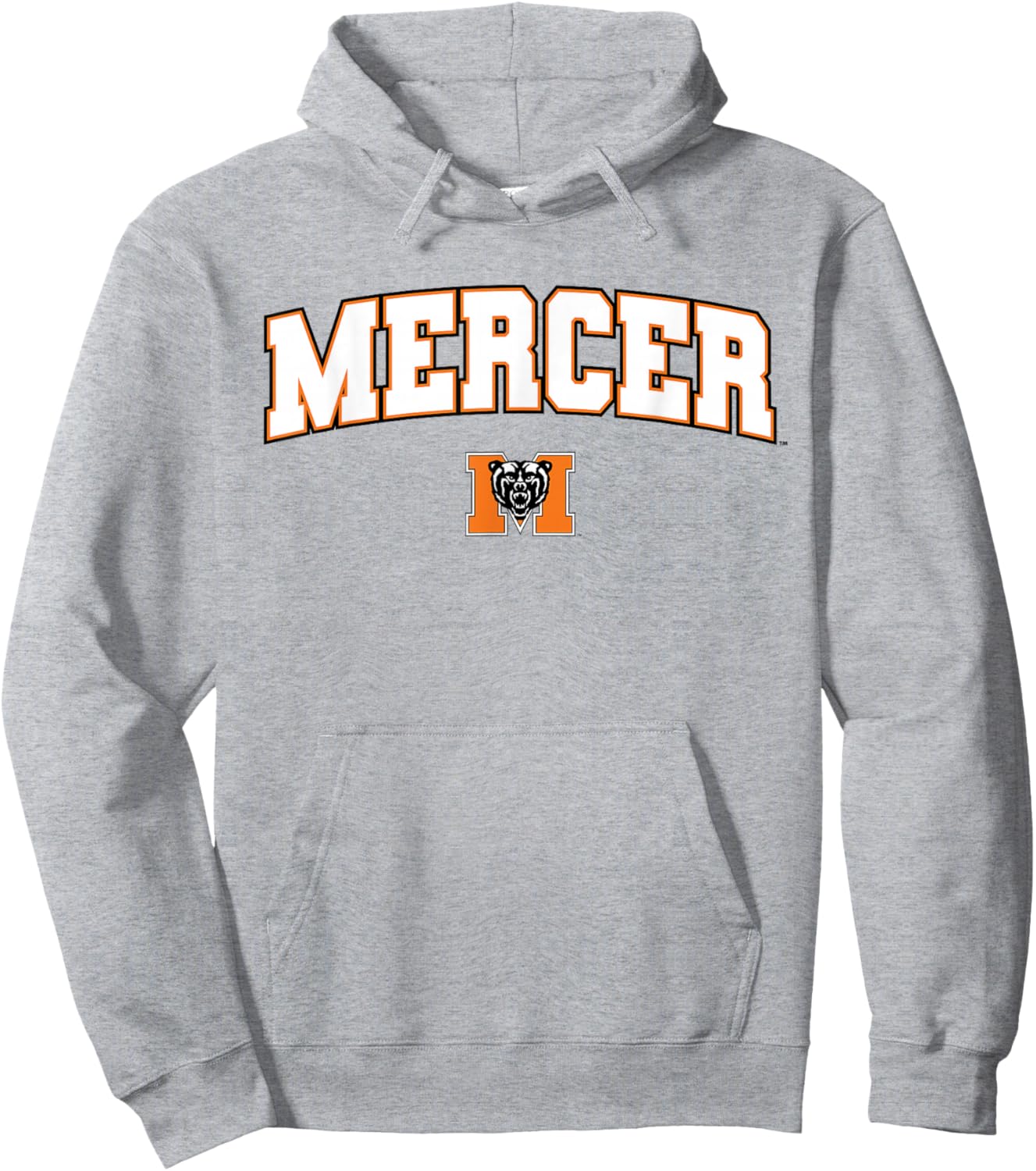 Mercer University Bears Arch Logo Hoodie - Hoodie | Ash