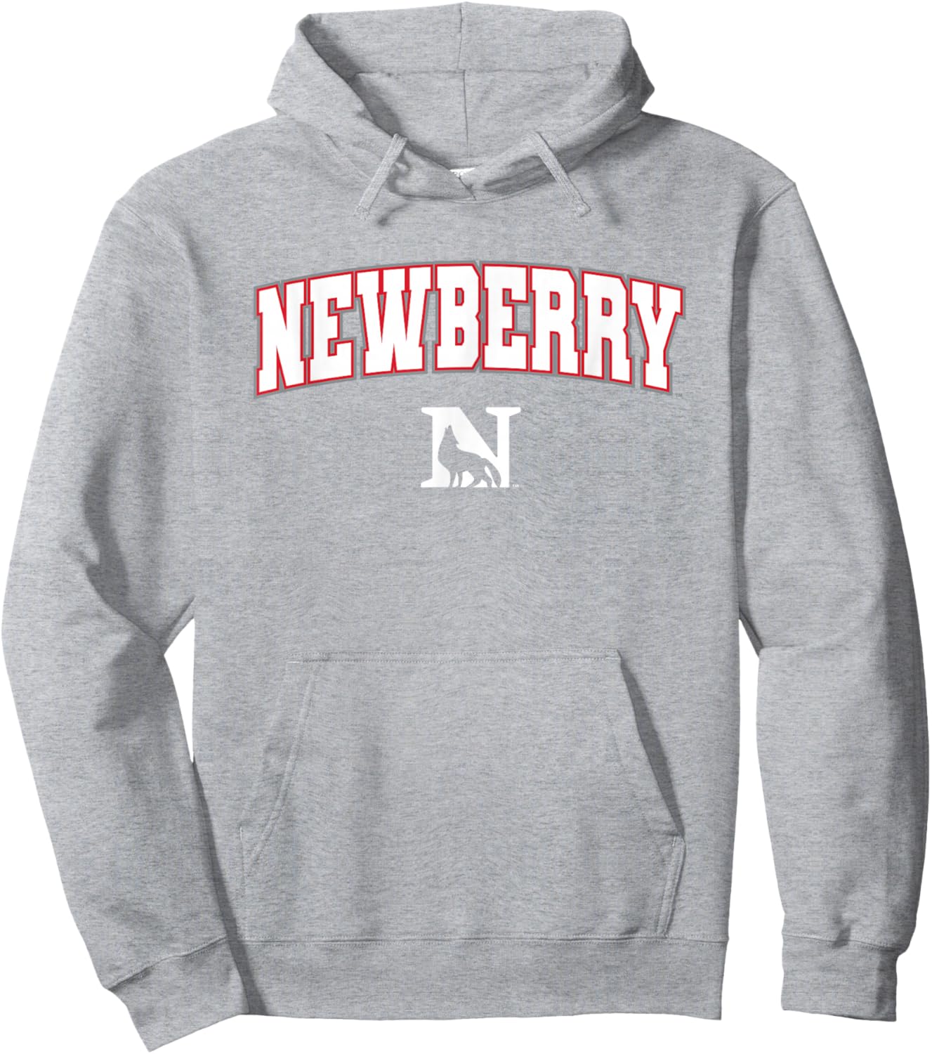 Newberry College Wolves Arch Logo Hoodie - Hoodie | Ash