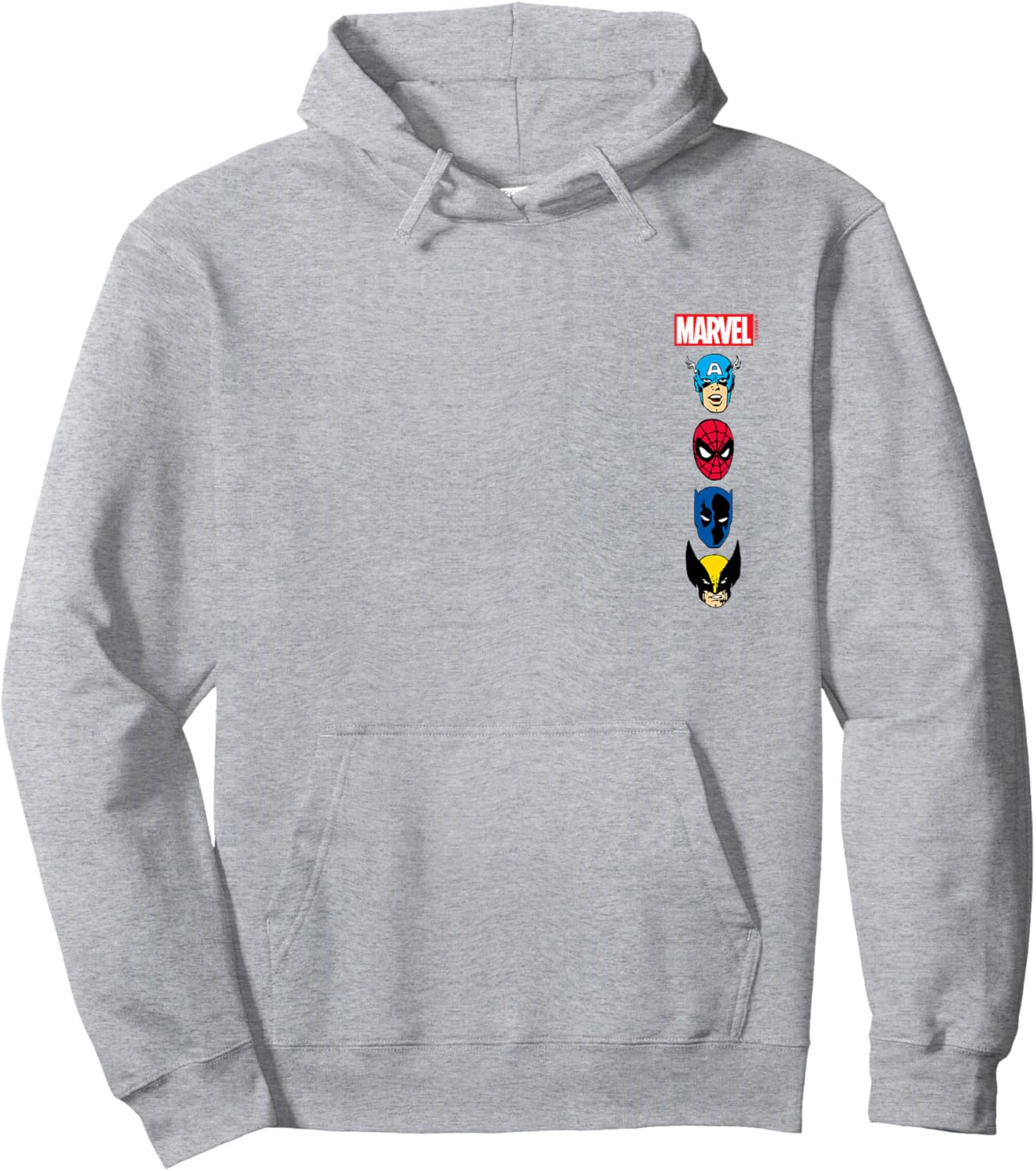 Marvel - Stacked Hero Logos Hoodie - Hoodie | Ash