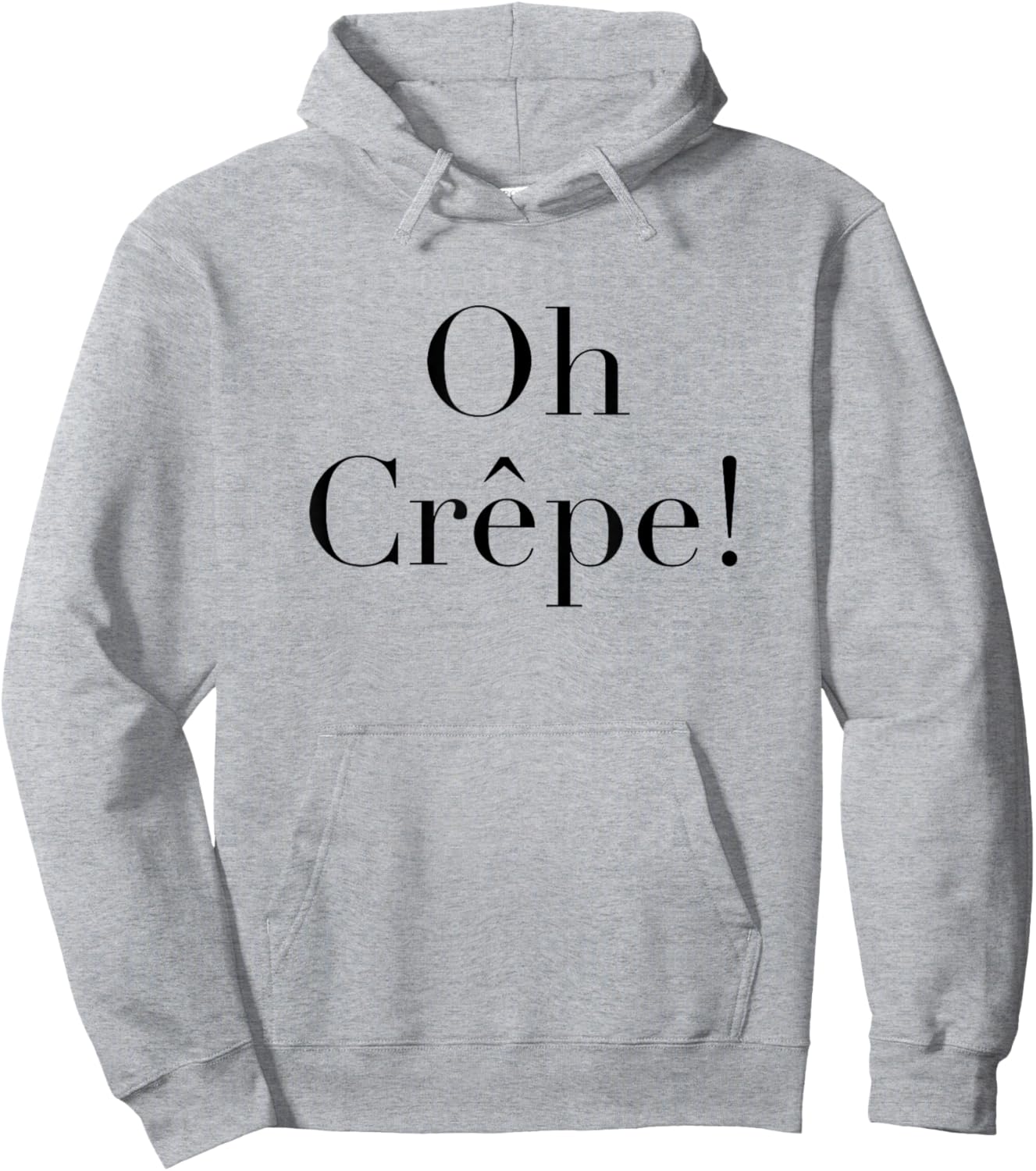 Oh Crepe Fun Word Games Wordplay Hoodie - Hoodie | Ash