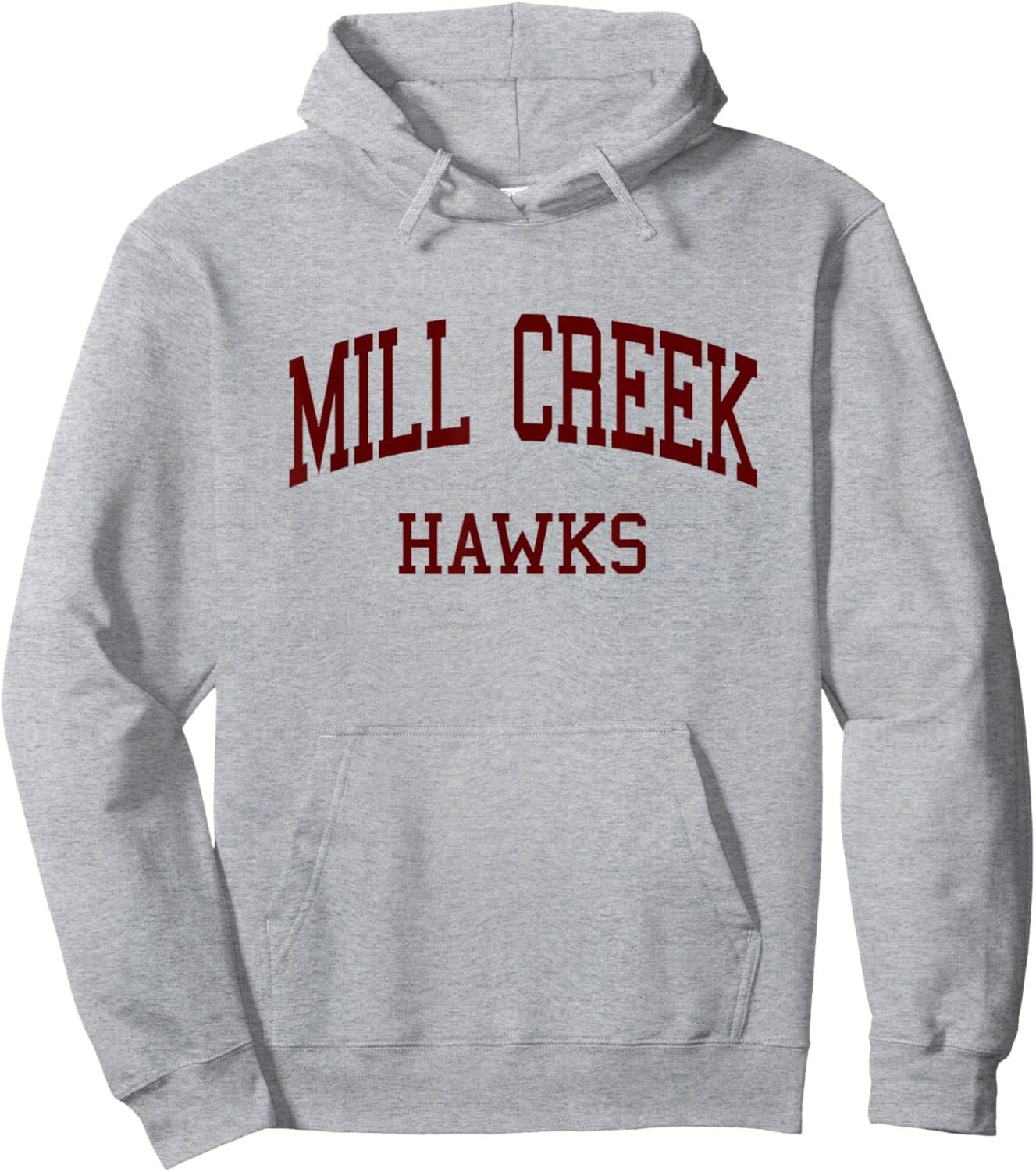 Mill Creek High School HS Hoschton GA Retro Hoodie - Hoodie | Ash