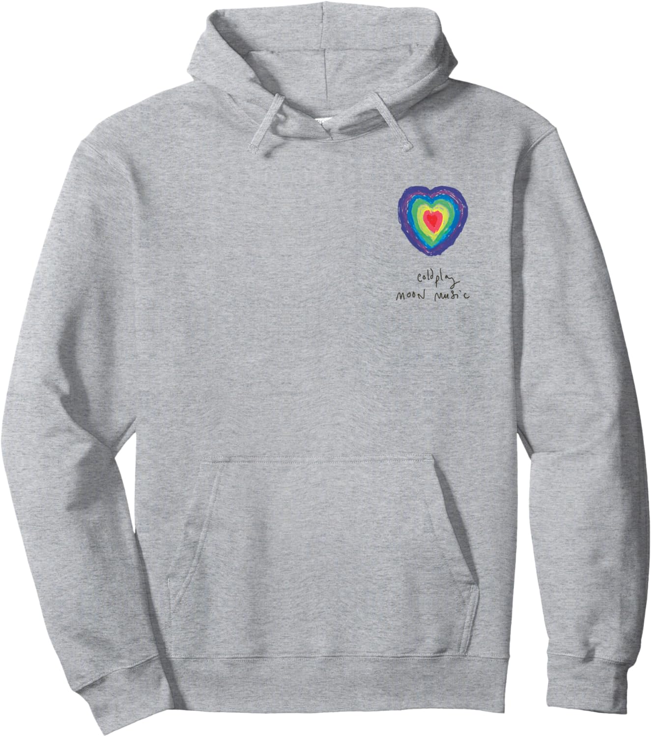 Coldplay Moon Music Heart Amazon Exclusive Hoodie - Hoodie | Ash