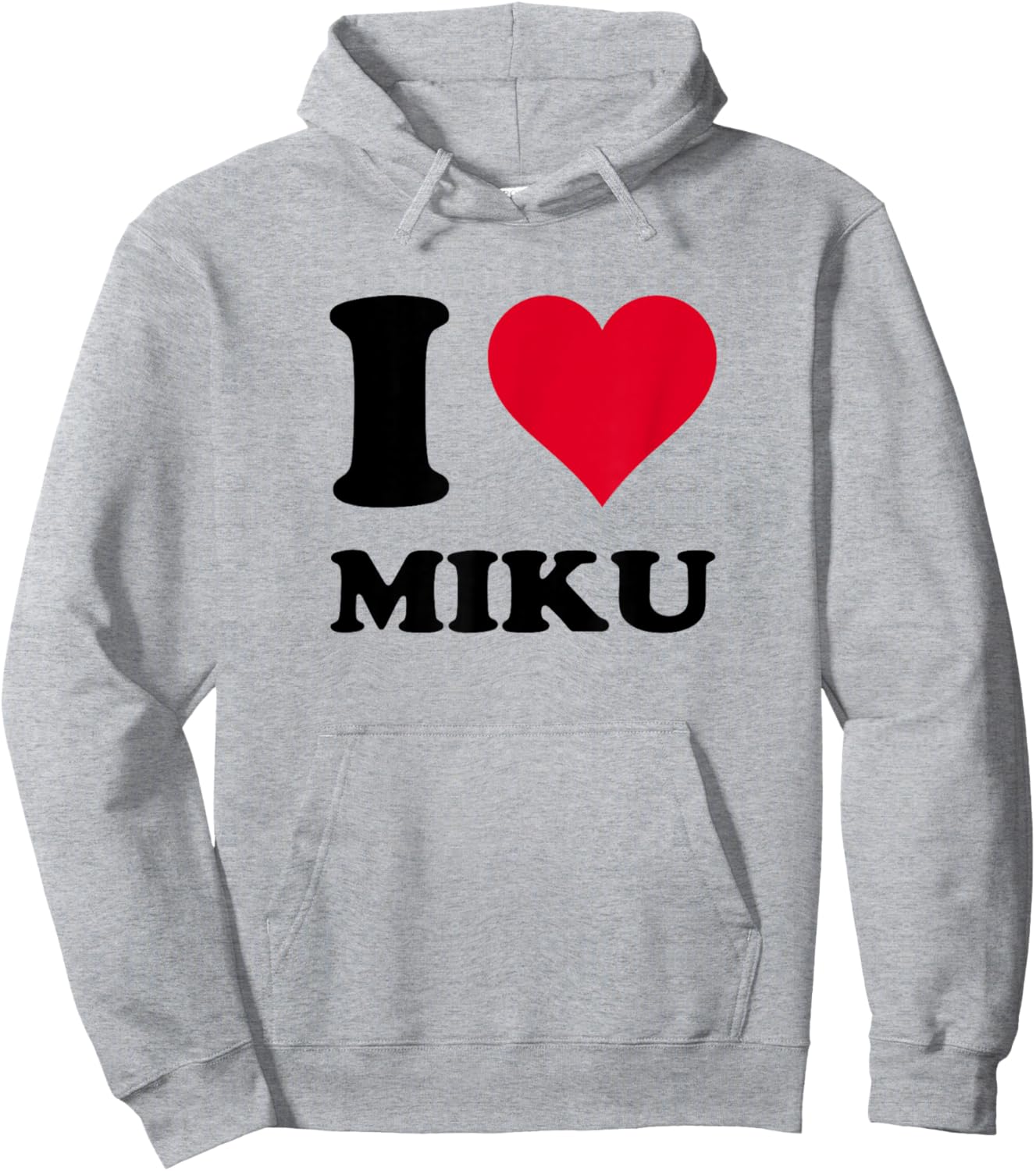 I Love Miku Hoodie - Hoodie | Ash