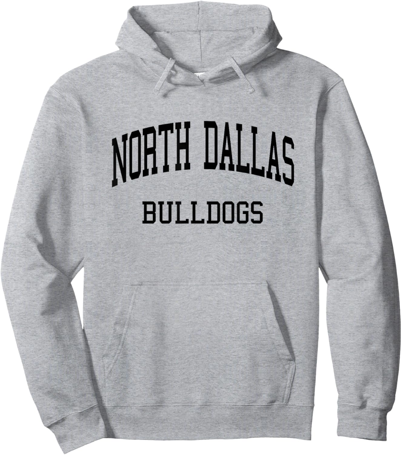 North Dallas High School HS Dallas TX Retro Hoodie - Hoodie | Ash