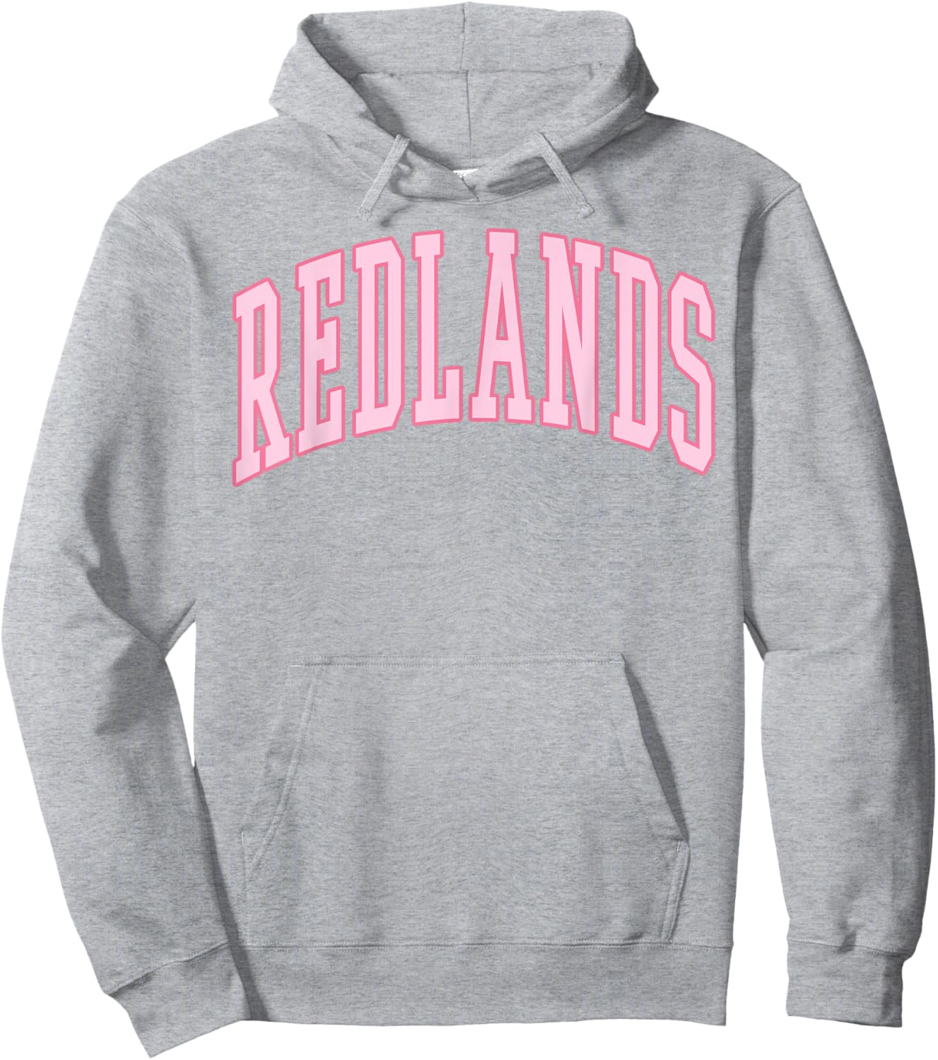 Redlands Vintage Preppy Varsity Pink Sports Hoodie - Hoodie | Ash