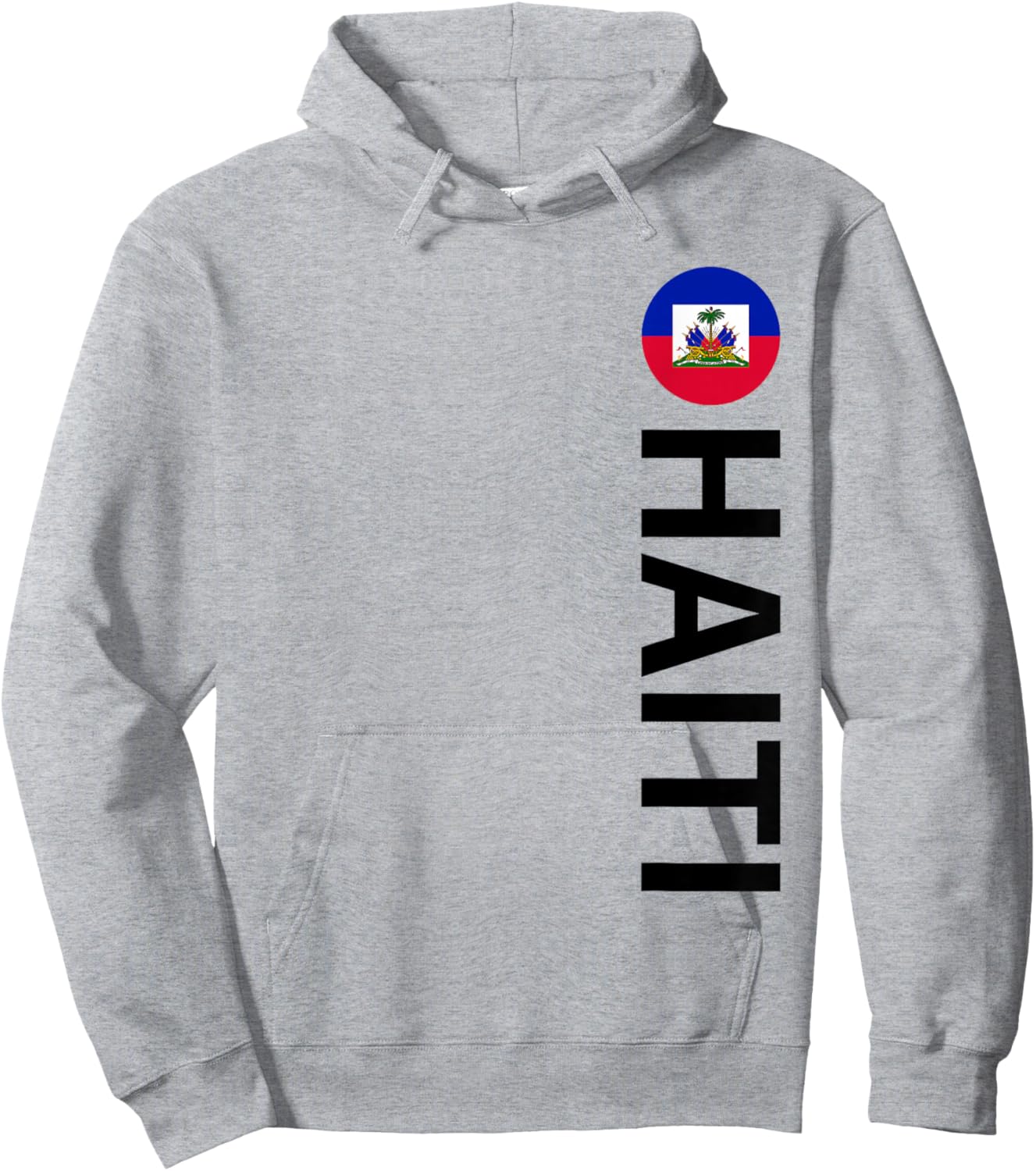Drapeau Haïti Vertical Hoodie - Hoodie | Ash