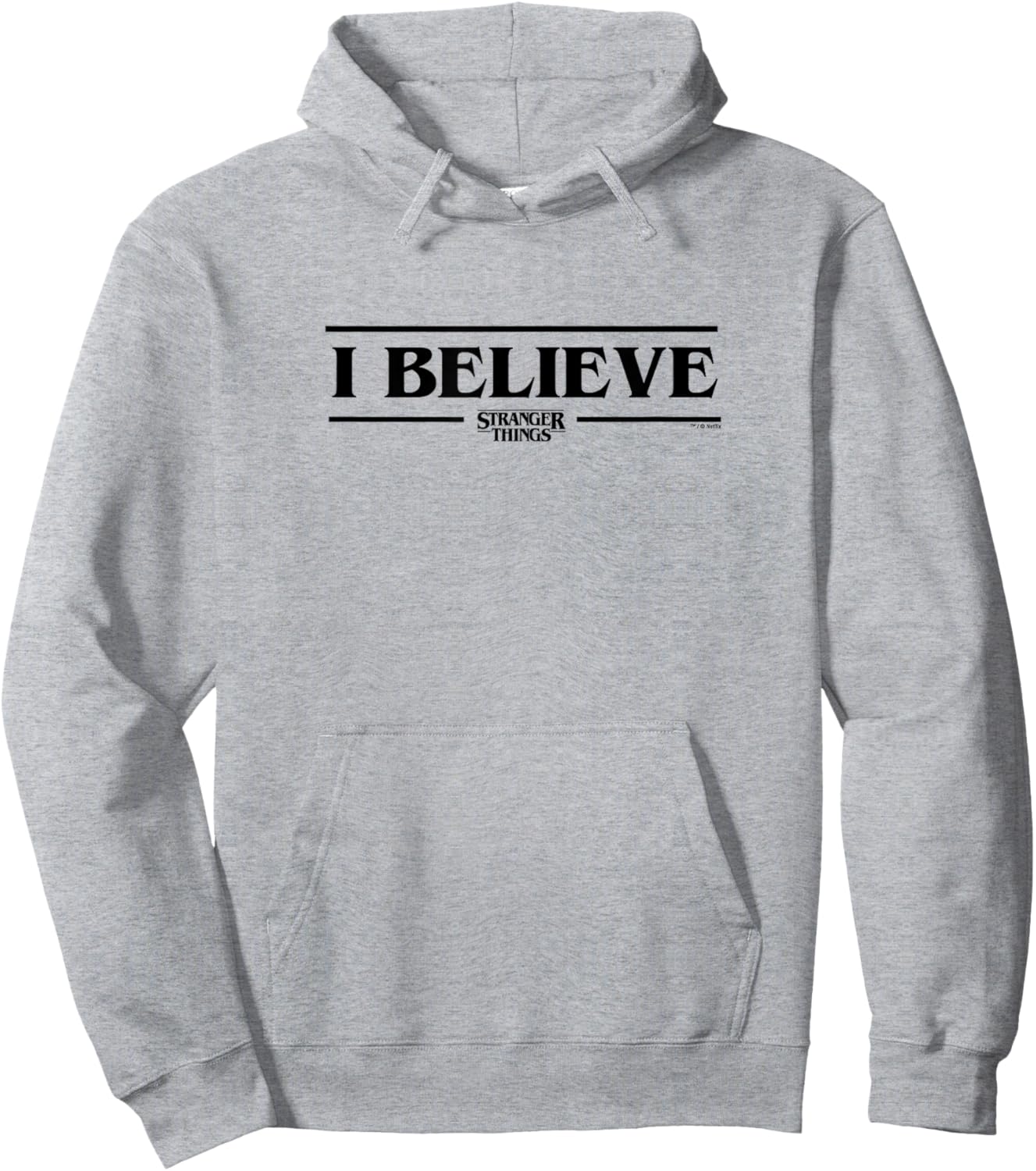Stranger Things I Believe Officially Licensed Hoodie - Hoodie | Ash