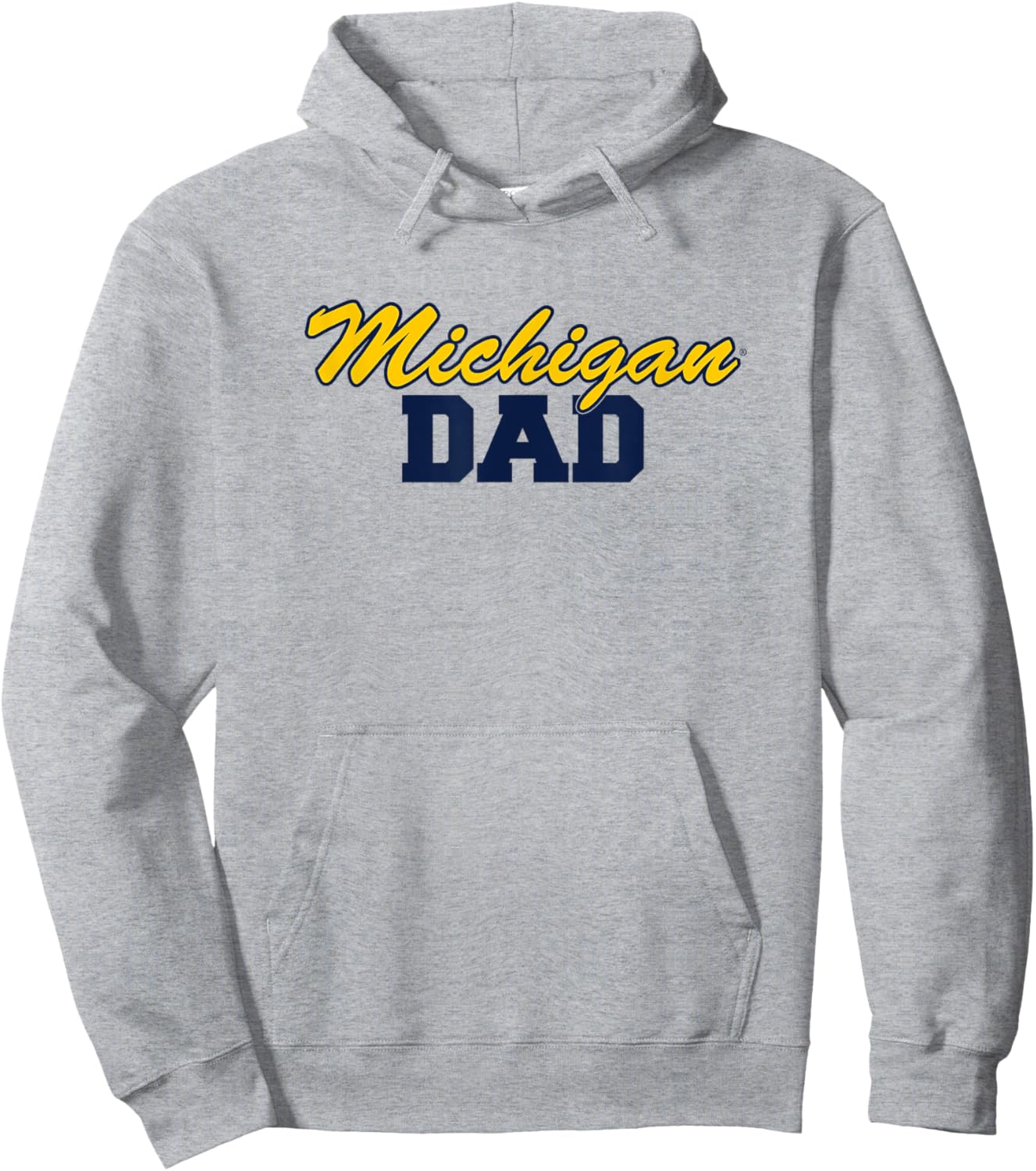 University of Michigan Wolverines Dad Hoodie - Hoodie | Ash