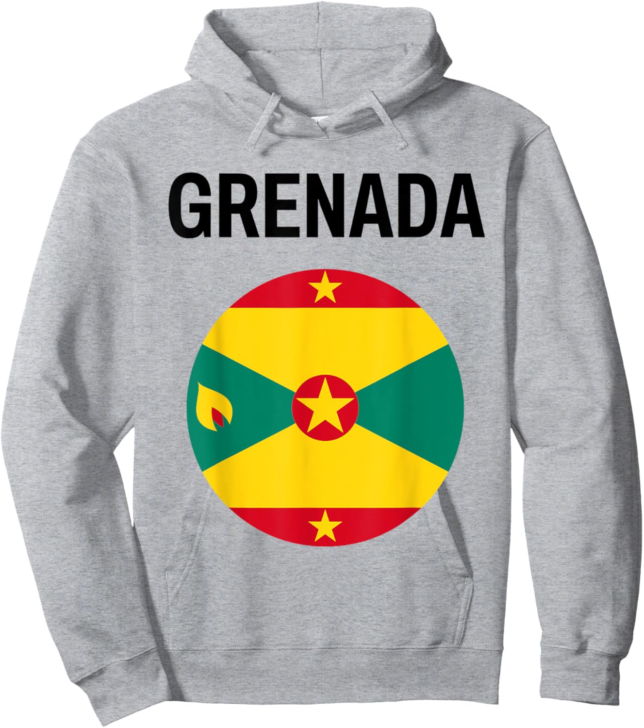 Grenada Flag Modern Hoodie - Hoodie | Ash