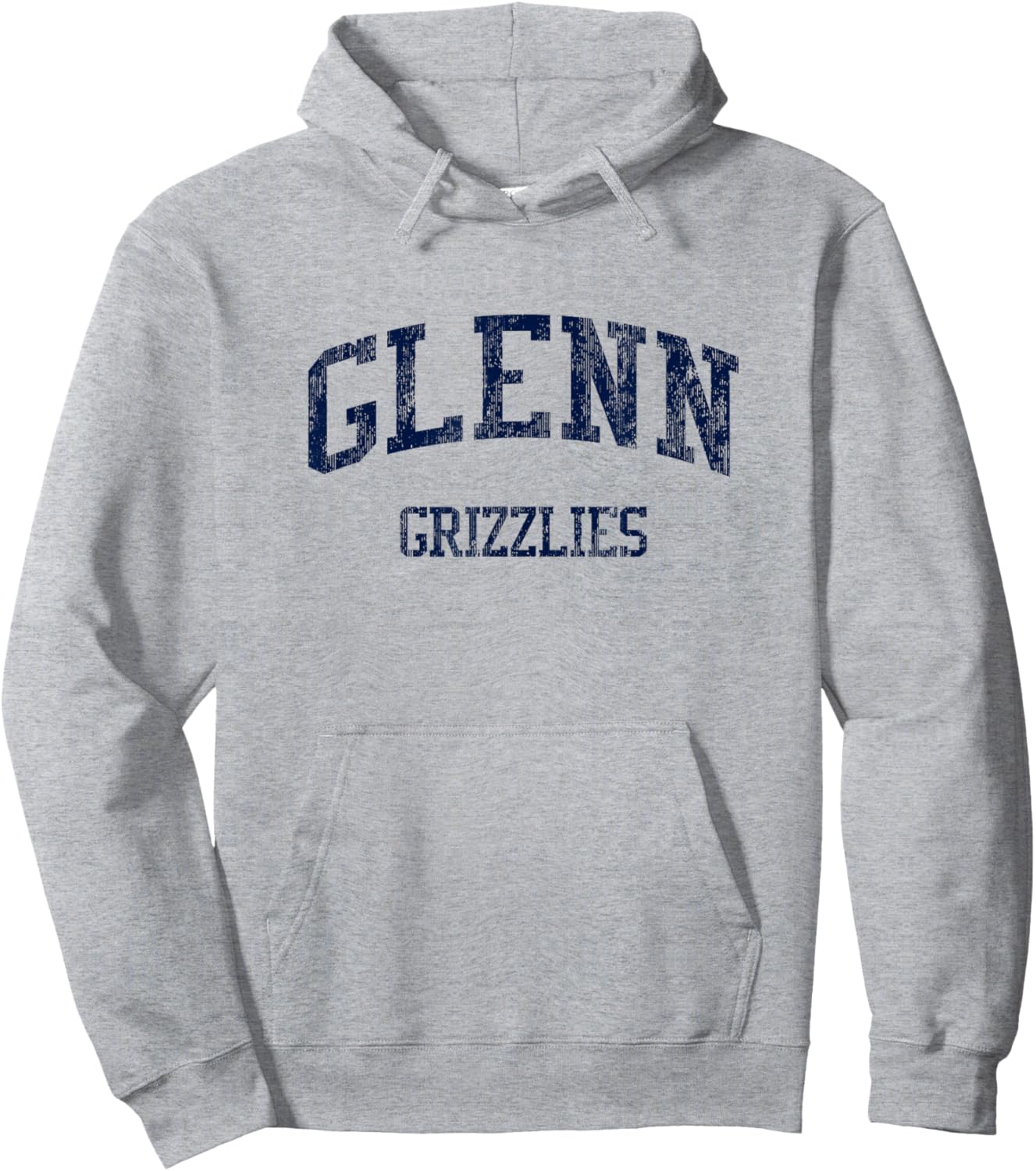Glenn High School HS Leander TX Vintage Sports Hoodie - Hoodie | Ash