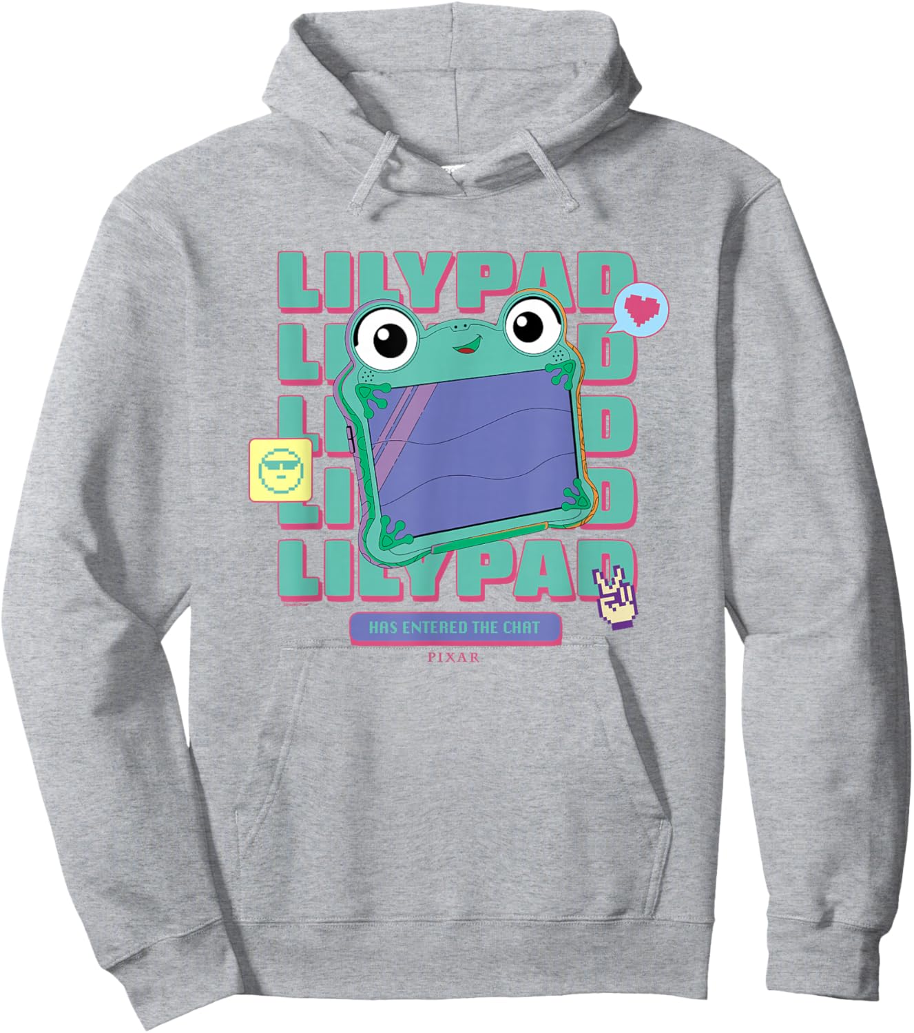 Disney Pixar Toy Story 5 Lilypad Frog Tablet Hoodie - Hoodie | Ash