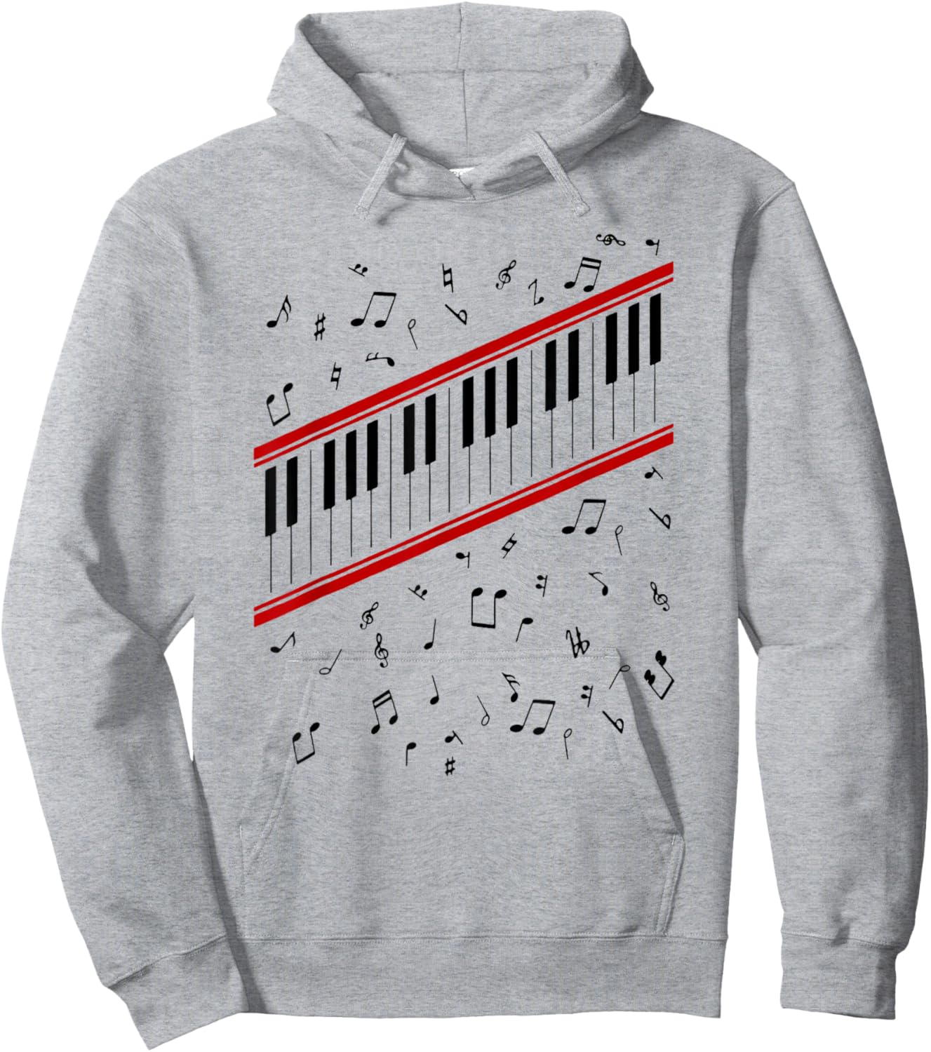 Piano Beat It Kostüm Hoodie - Hoodie | Ash