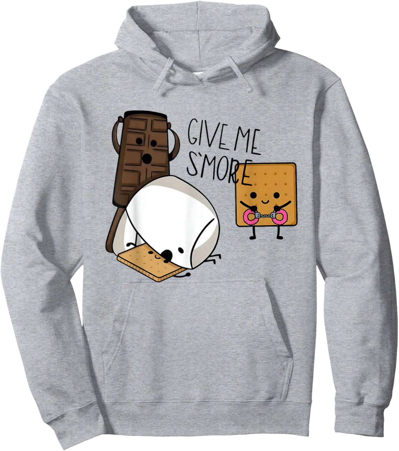 Give me S'More Funny Adult Shirts S'More Joke Hoodie - Hoodie | Ash