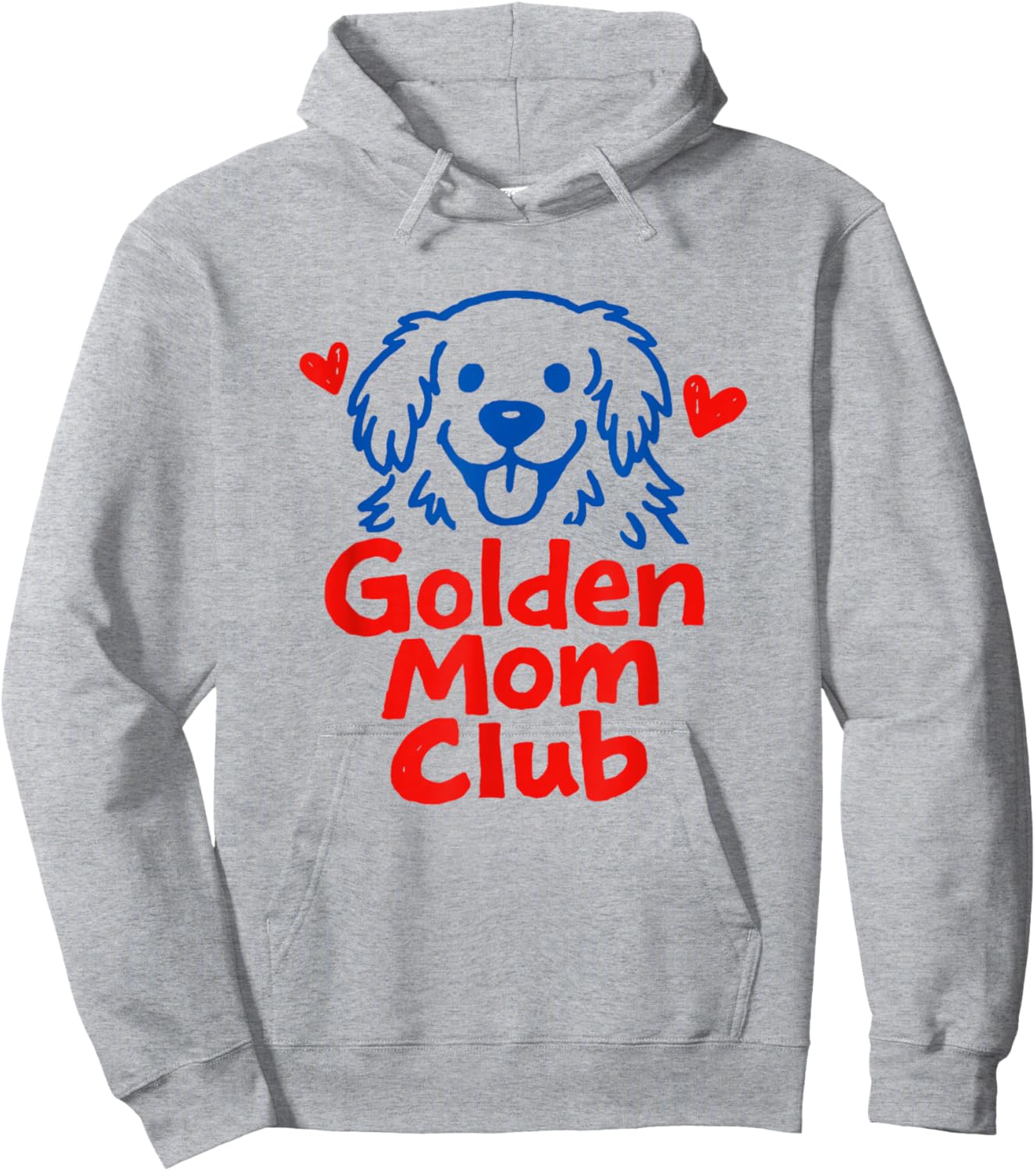 Golden Retriever Dog Mom Club Hoodie - Hoodie | Ash