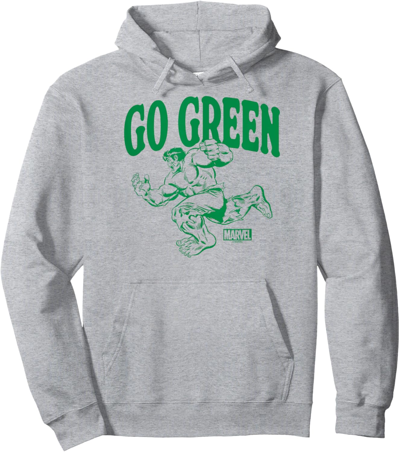 Hulk - Go Green Hoodie - Hoodie | Ash