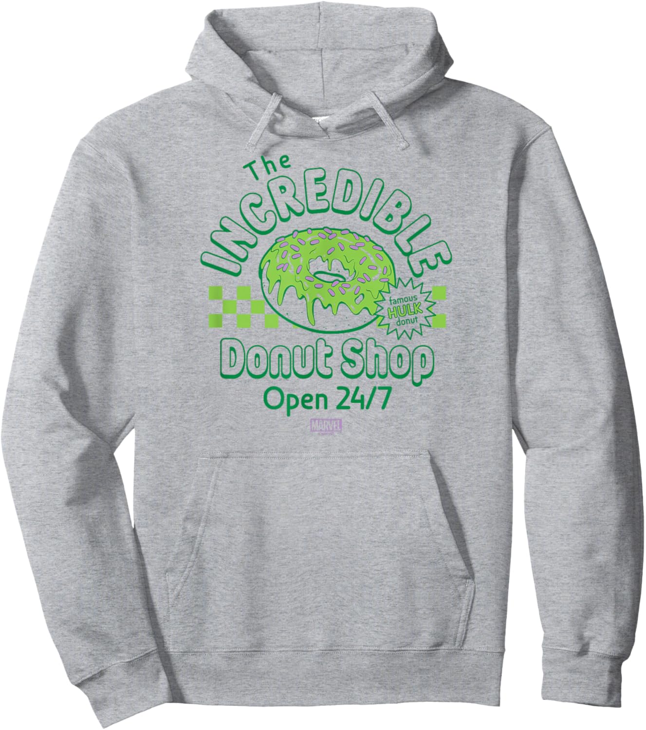 Hulk - Incredible Donut Shop Hoodie - Hoodie | Ash