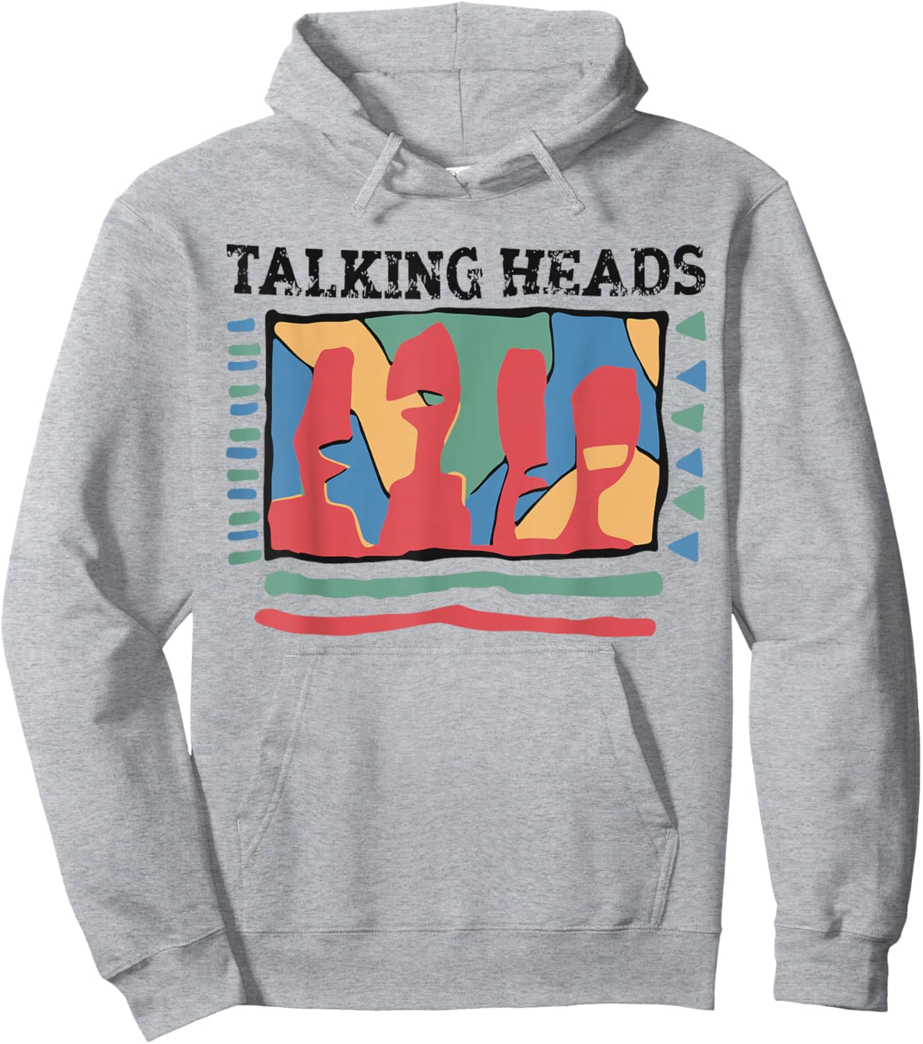Talking Heads Yellow Retro Graphic Hoodie - Hoodie | Ash