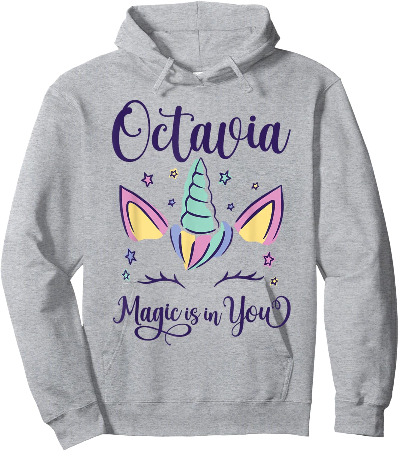 First Name Octavia Personalized I Love Octavia Hoodie - Hoodie | Ash