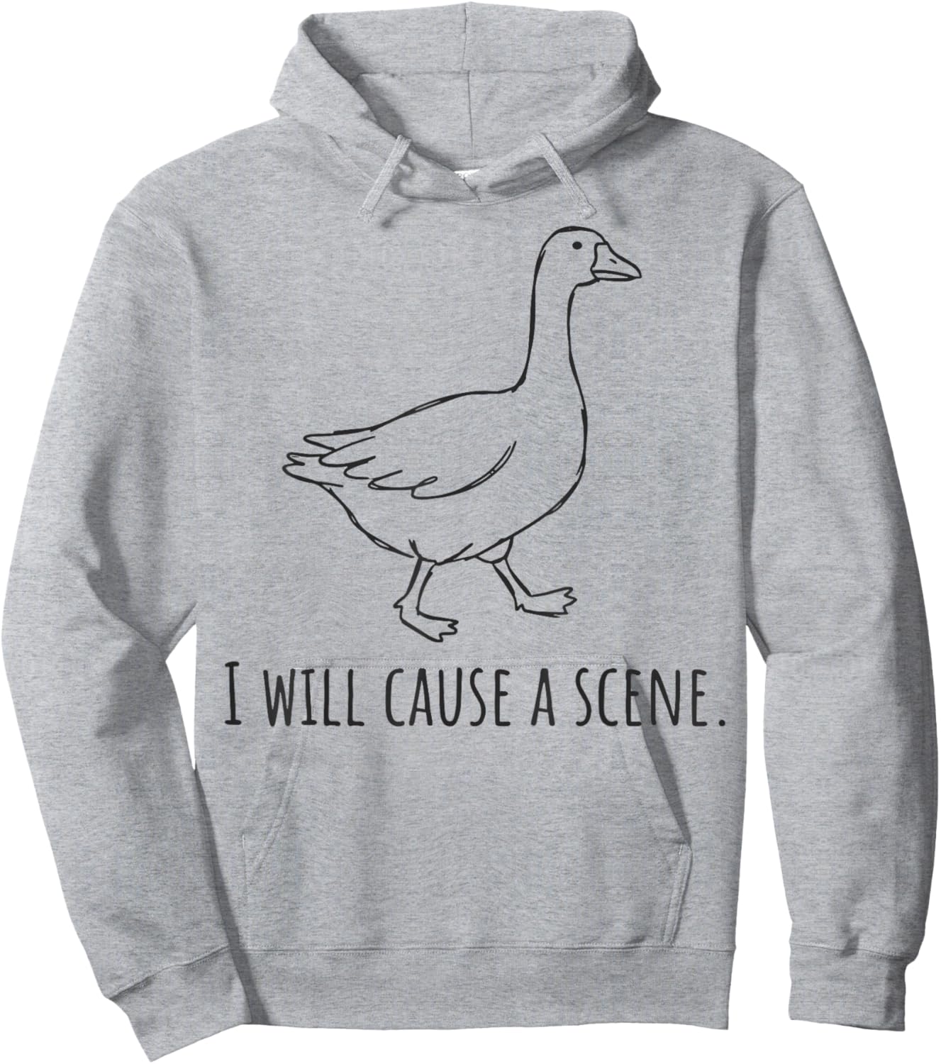 I Will Cause A Scene Hoodie - Hoodie | Ash