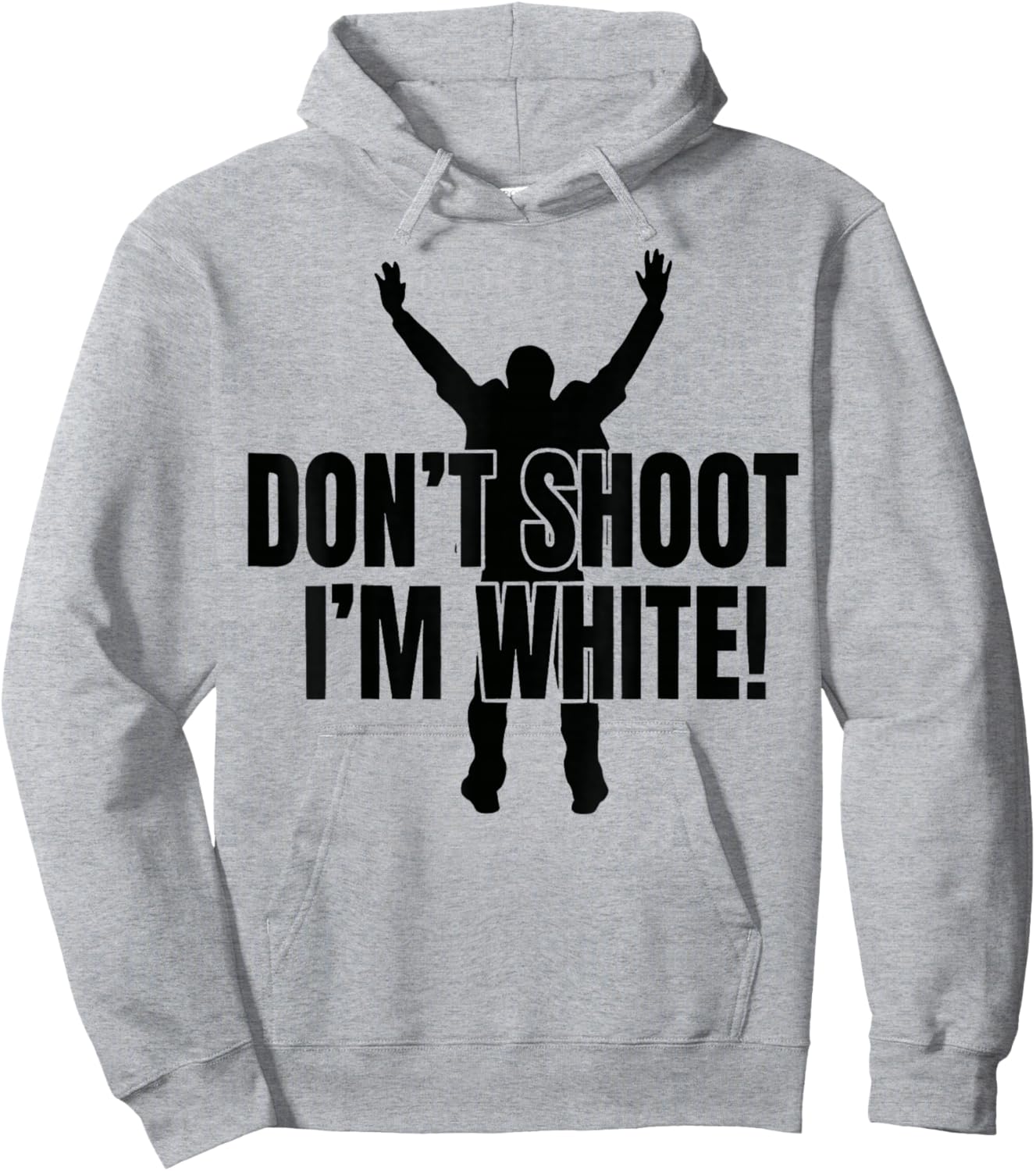 Funny Don't Shoot Im White Hoodie - Hoodie | Ash