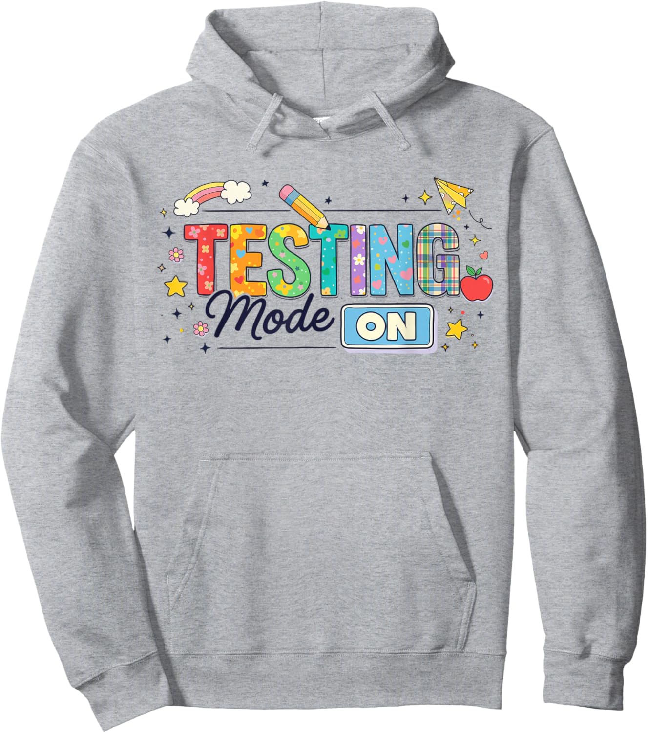 Student Test Day Motivational Teacher Hoodie - Hoodie | Ash