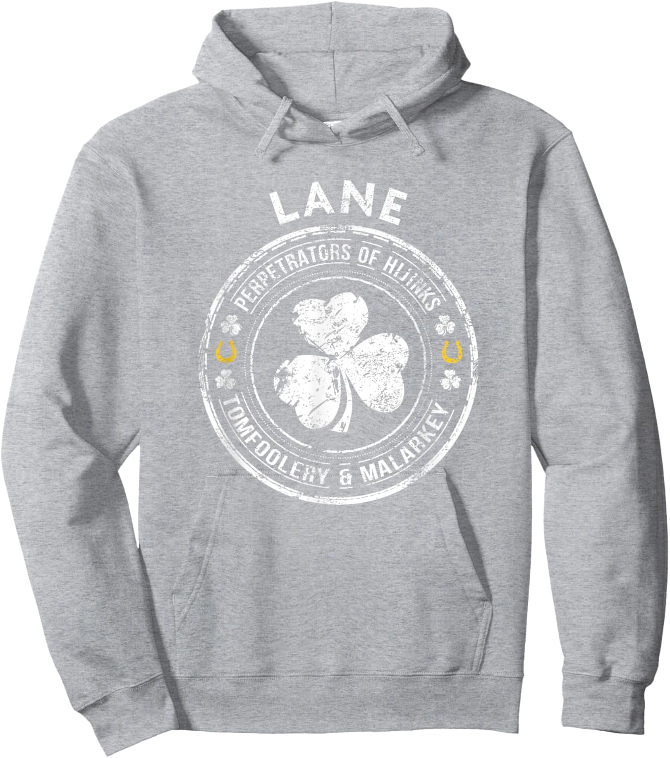 Lane Irish Family Name Hoodie - Hoodie | Ash