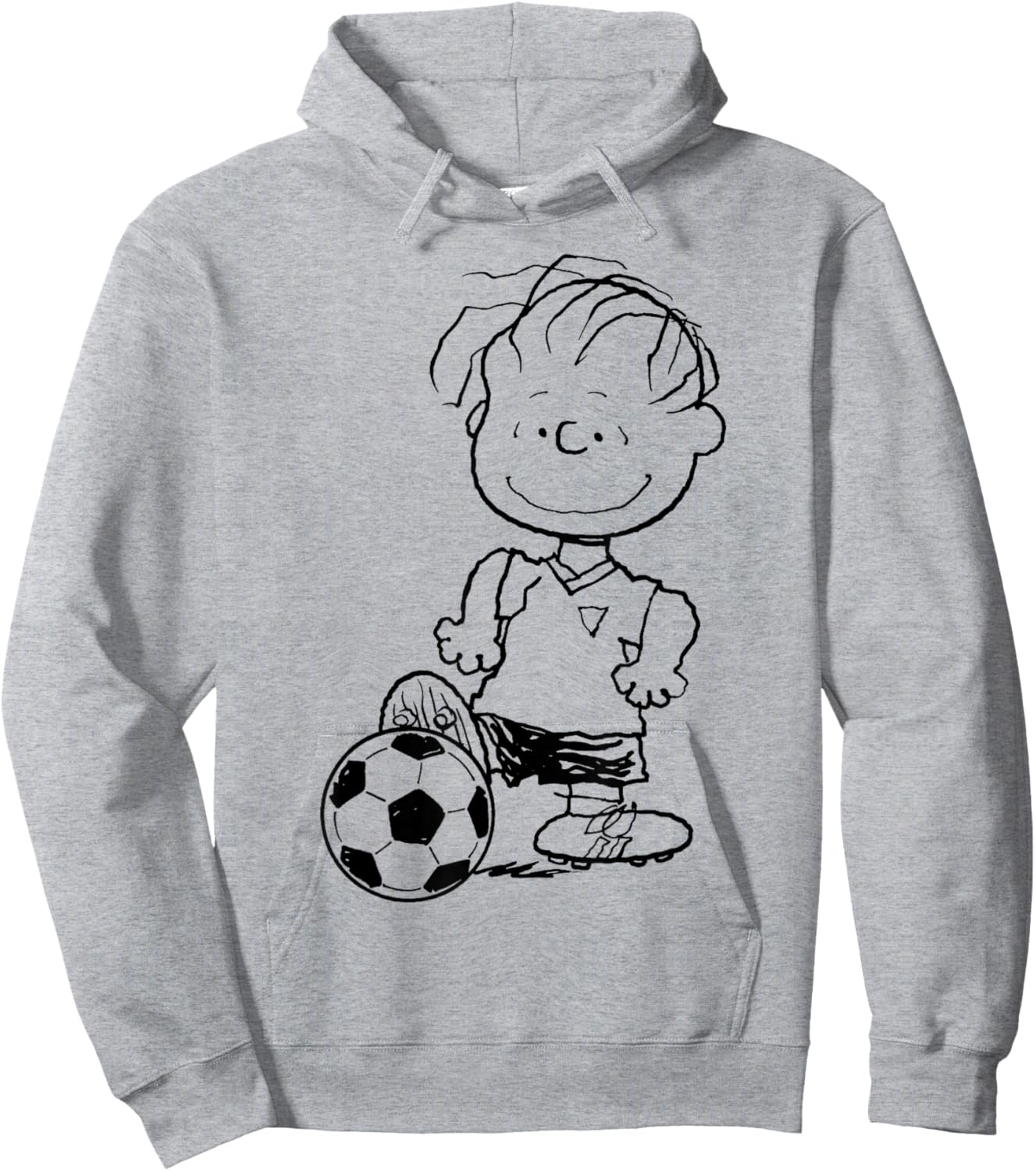 Peanuts Football Linus Van Pelt Skills Hoodie - Hoodie | Ash